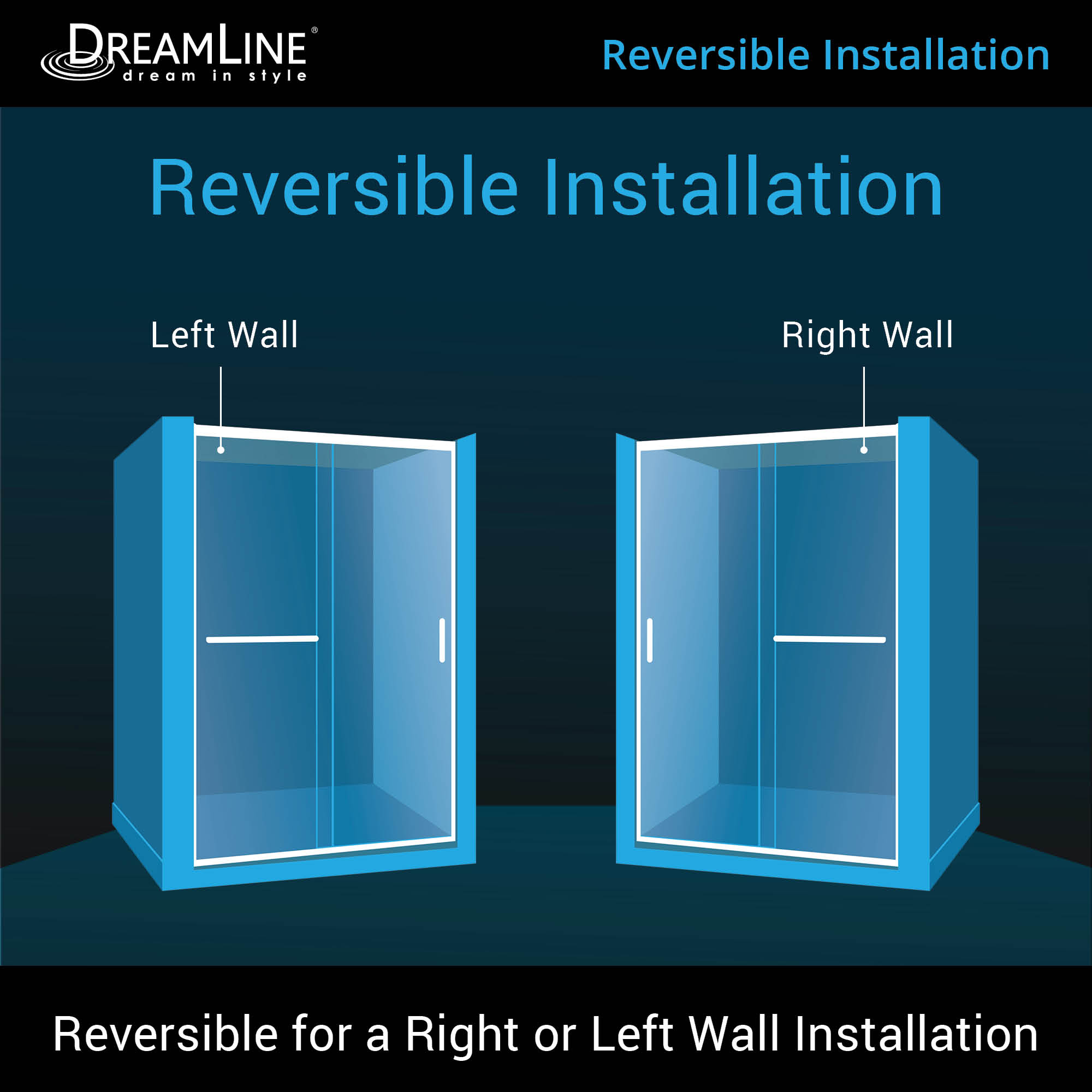 DreamLine Infinity-Z 44-48" W Shower Door