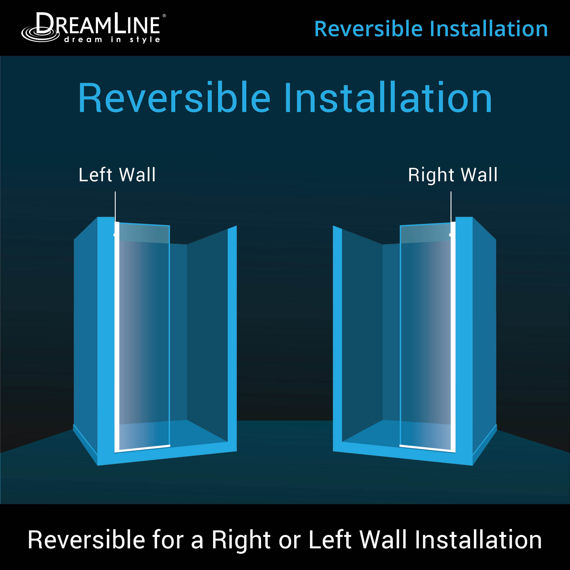 DreamLine Linea 30" W Shower Door