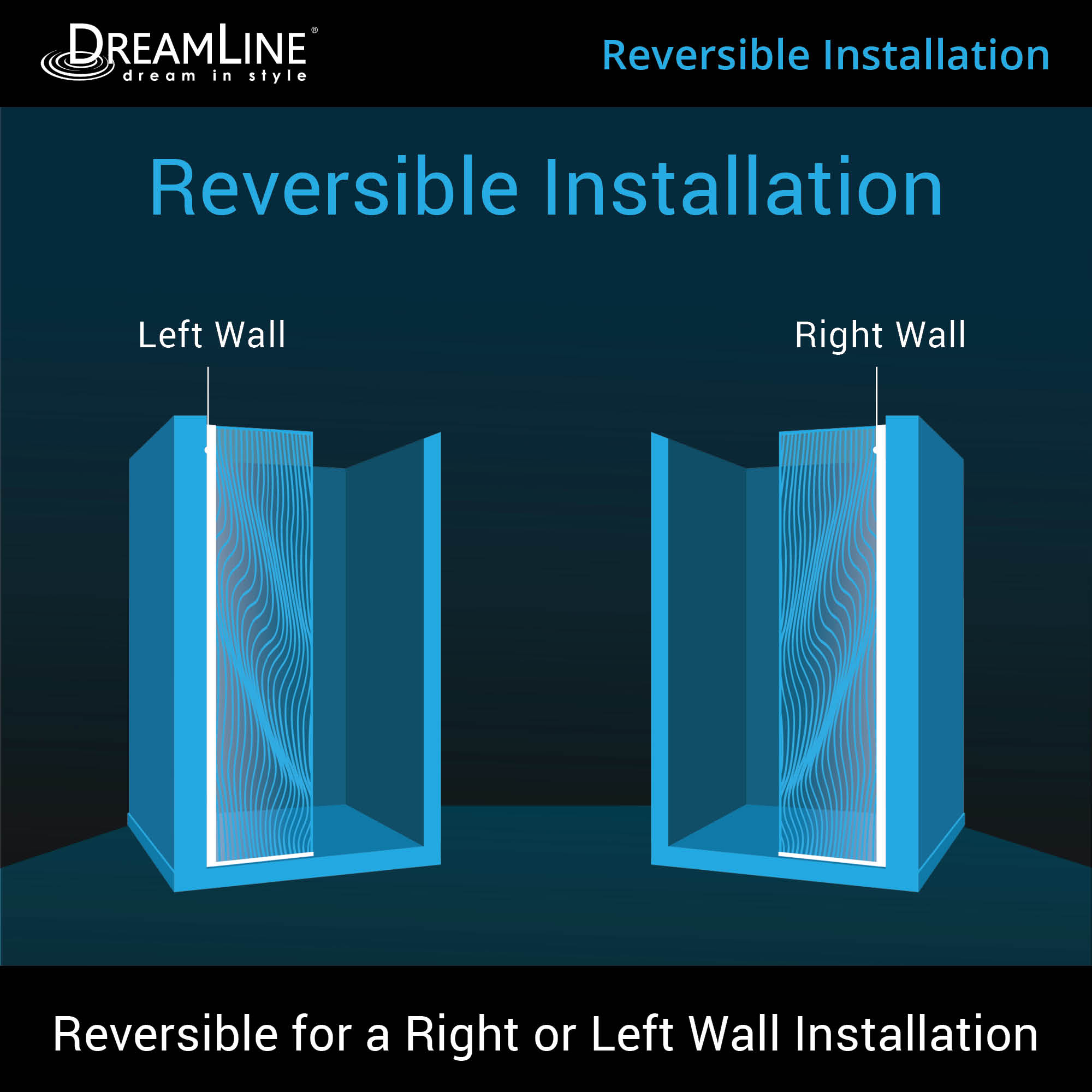 DreamLine Platinum Linea 34" W Shower Door
