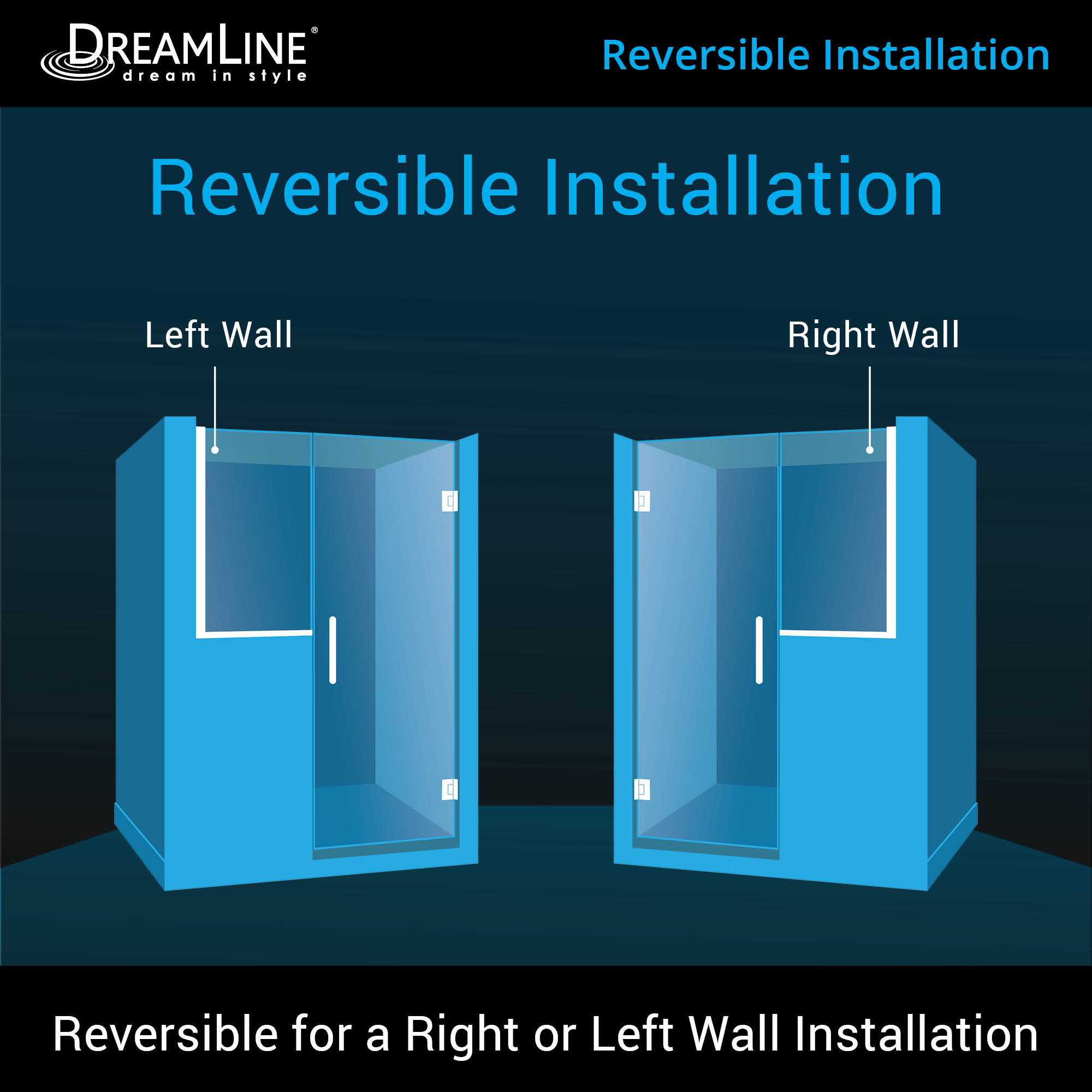 DreamLine Unidoor Plus 48-48.5" W Shower Door
