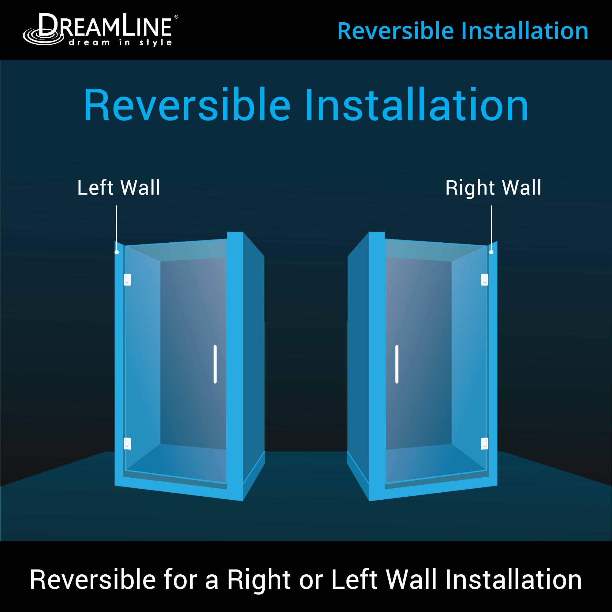 DreamLine Unidoor 25" W Shower Door
