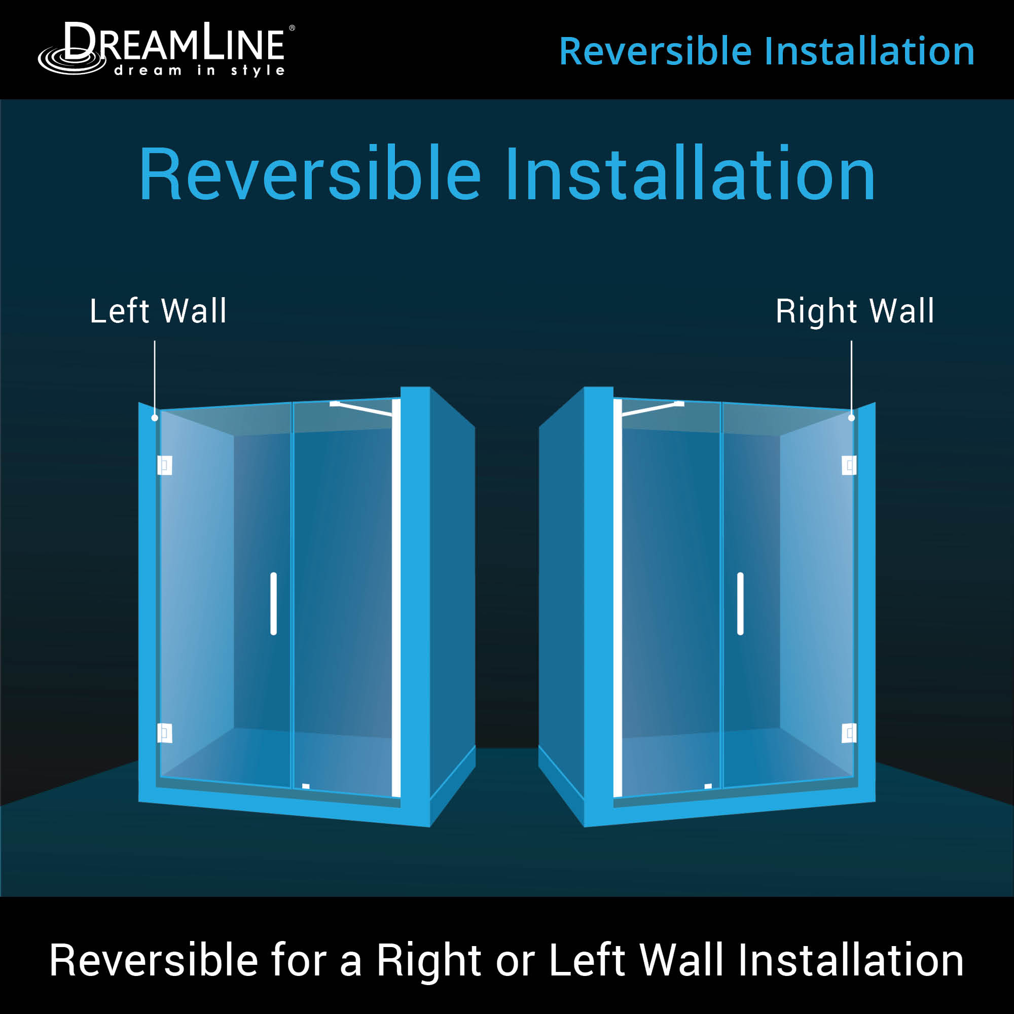 DreamLine Unidoor 47-48" W Shower Door