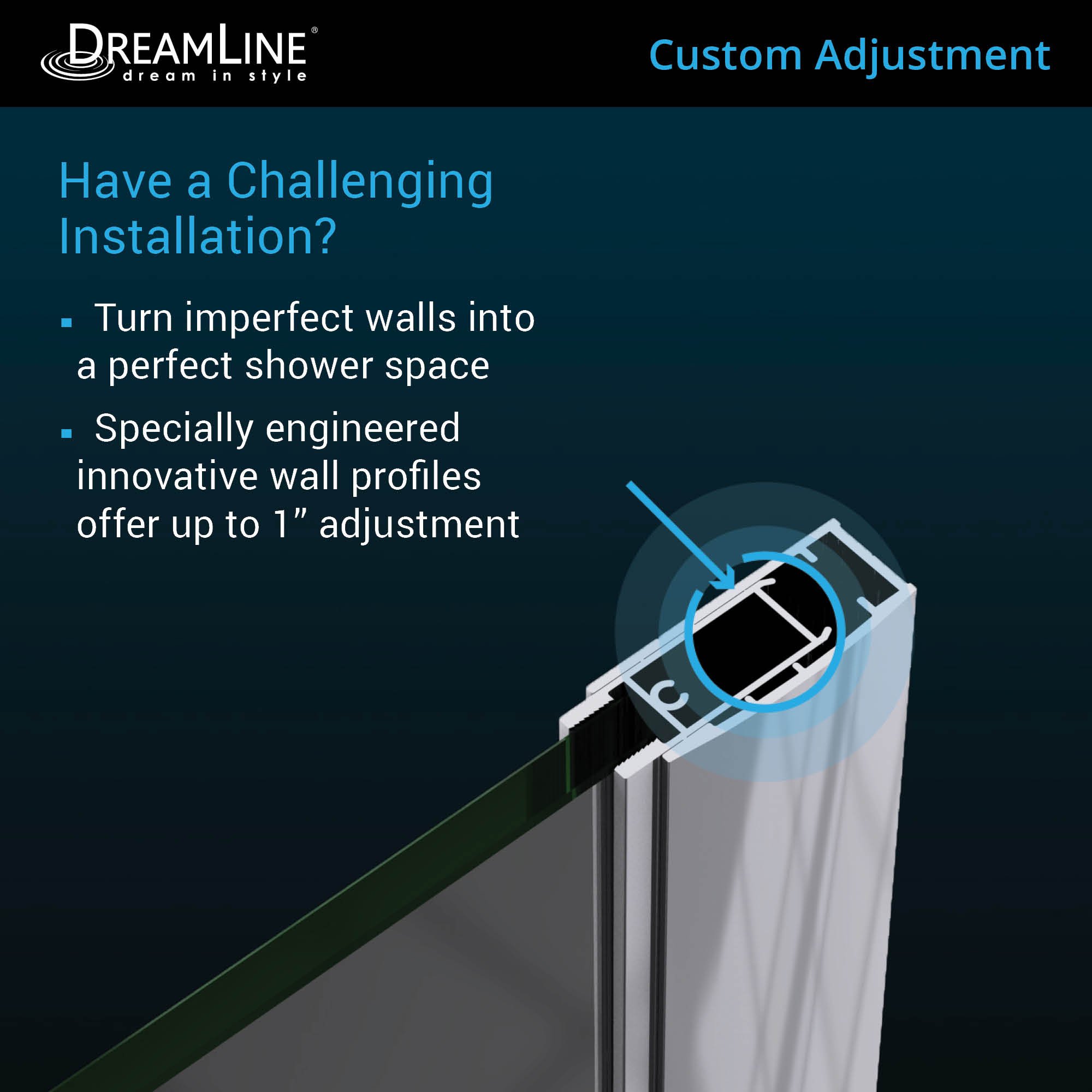 DreamLine Unidoor 58-59" W Shower Door