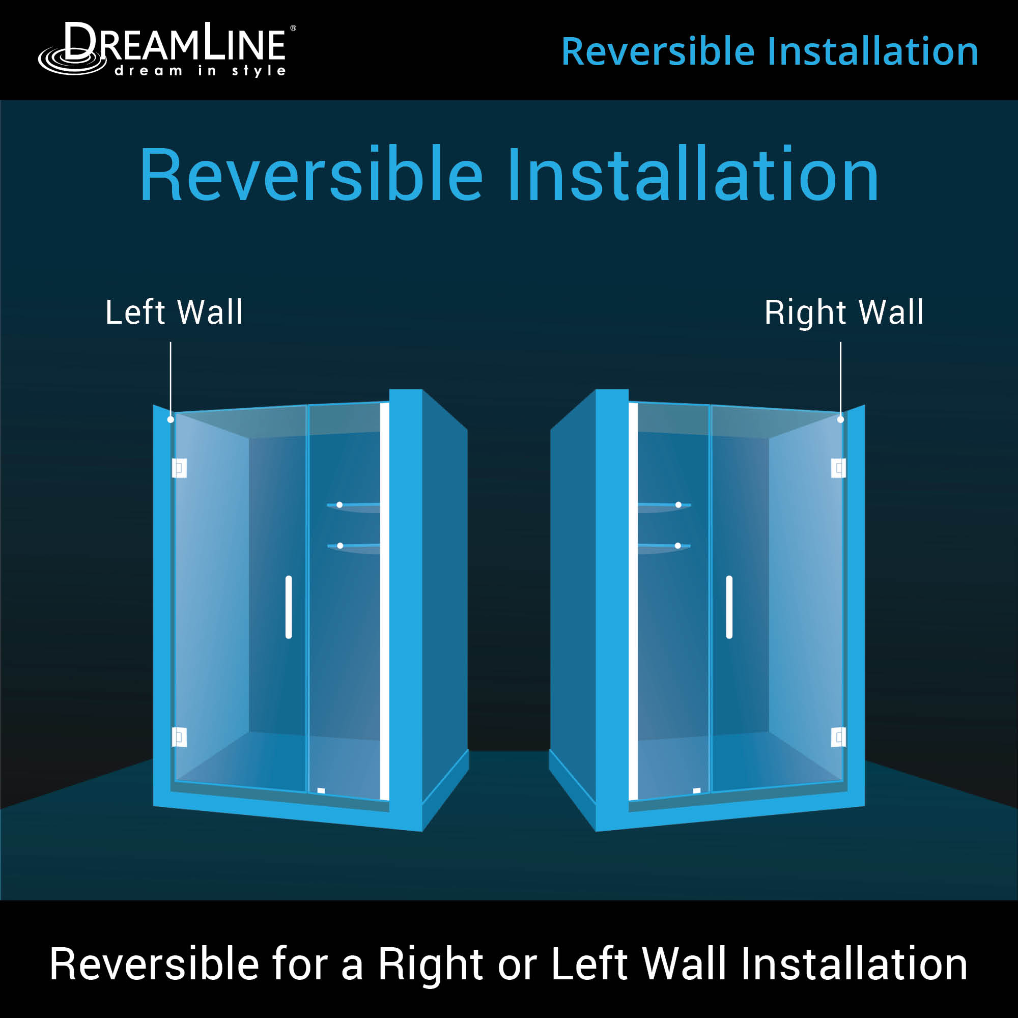 DreamLine Unidoor 43-44" W Shower Door