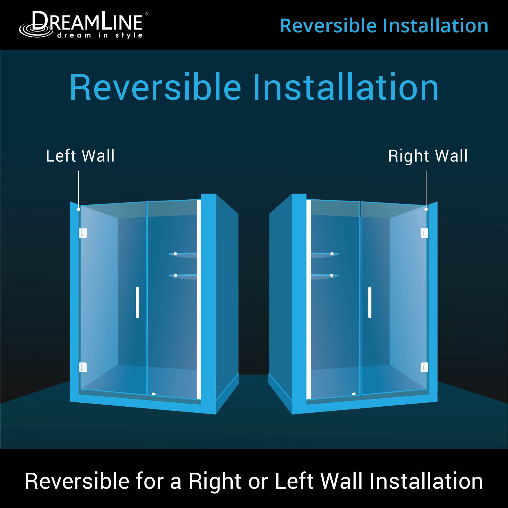 DreamLine Unidoor 47-48" W Shower Door