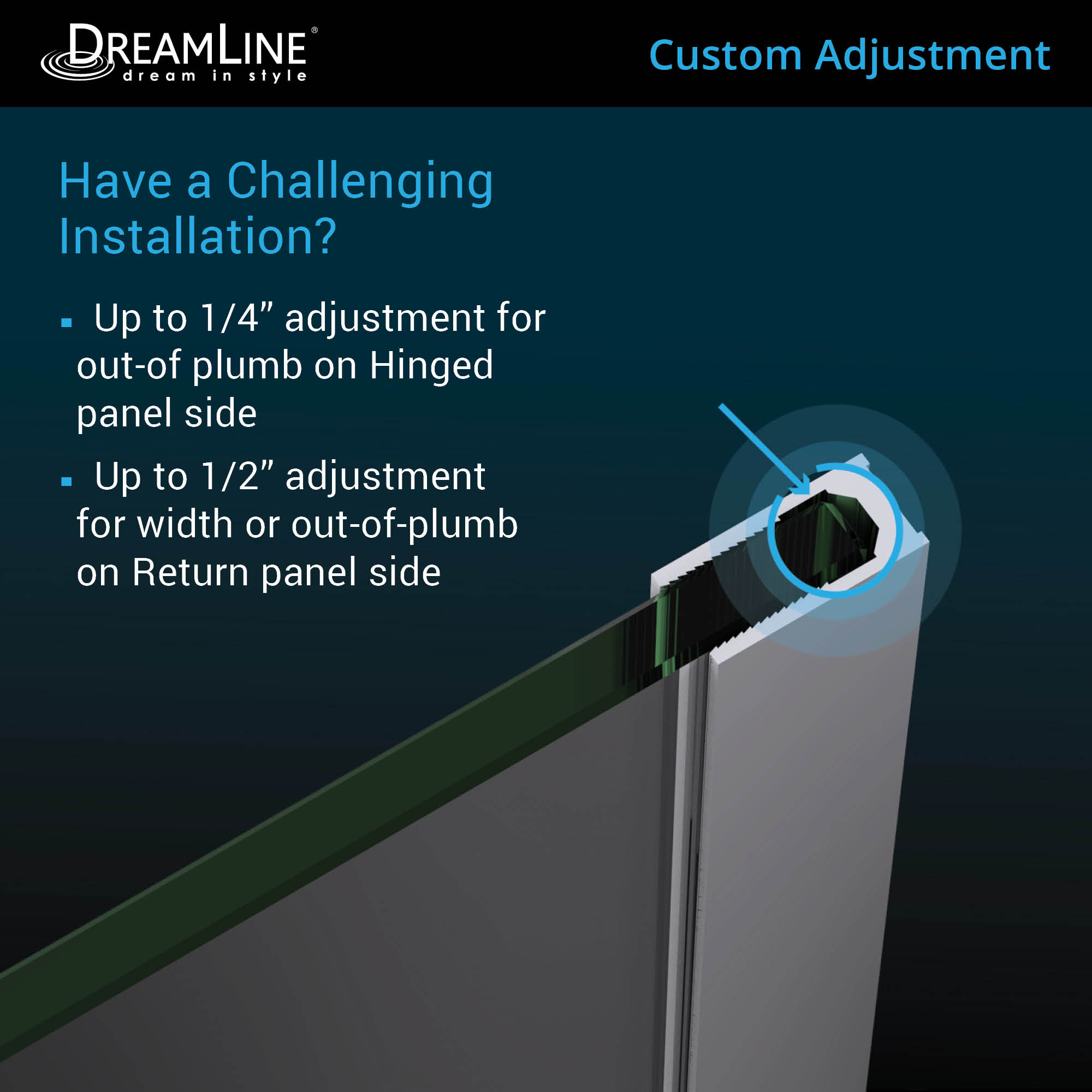 DreamLine Unidoor-X 63.5" W Shower Enclosure