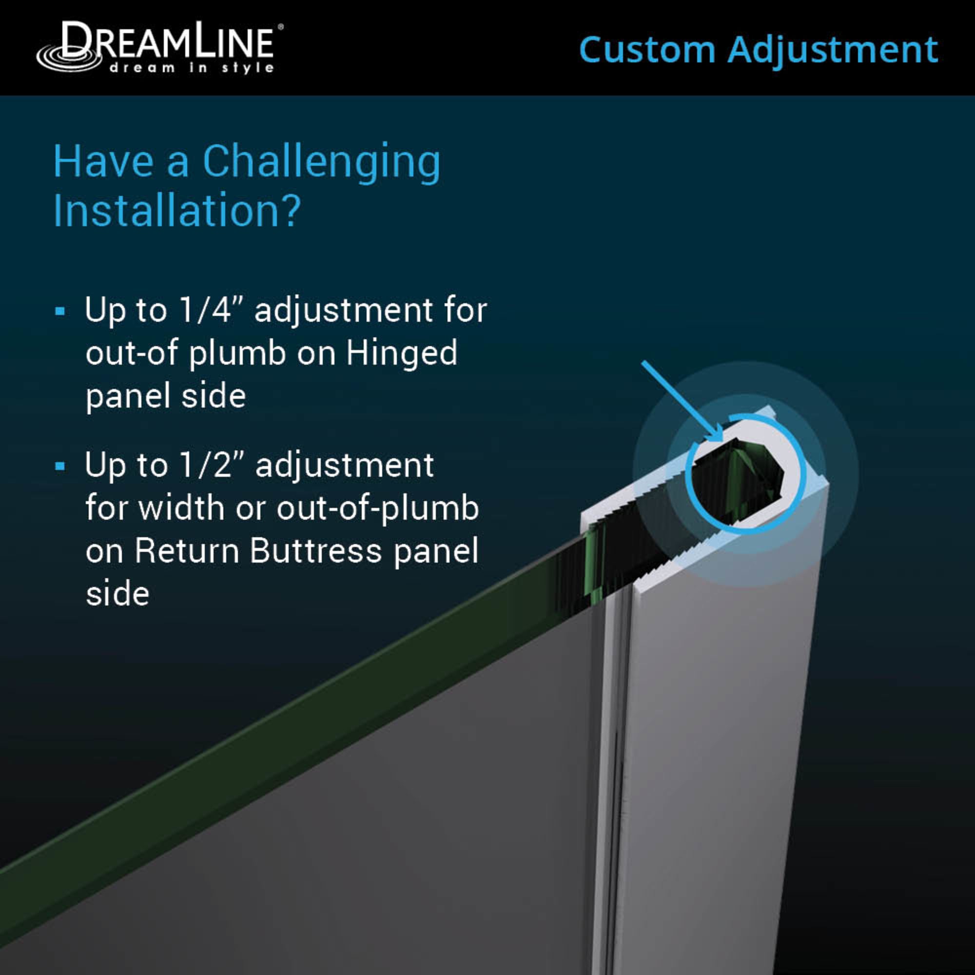 DreamLine Unidoor-X 59" W Shower Enclosure