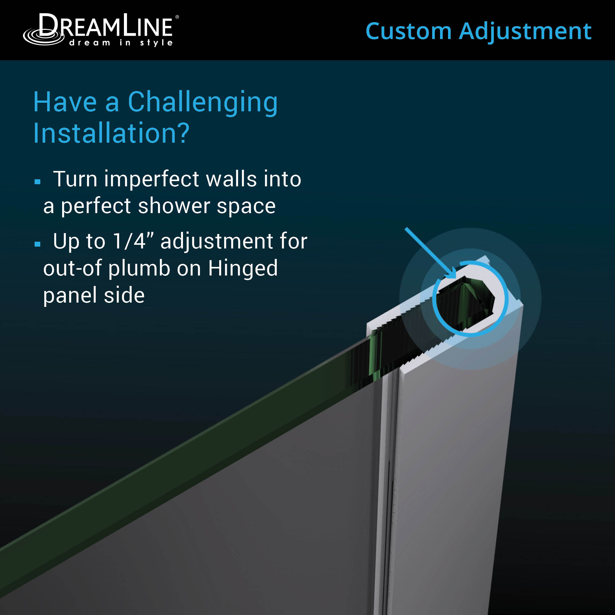 DreamLine Unidoor-X 52" W Shower Door