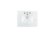 James Martin 30" Solid Surface Single Arctic Fall Top with Sink, 3cm