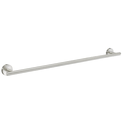 Home Single Towel Rail 600mm Brushed Nickel