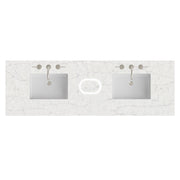 James Martin 72" Double Top with Sink & FreePower Wireless Charger, 3cm
