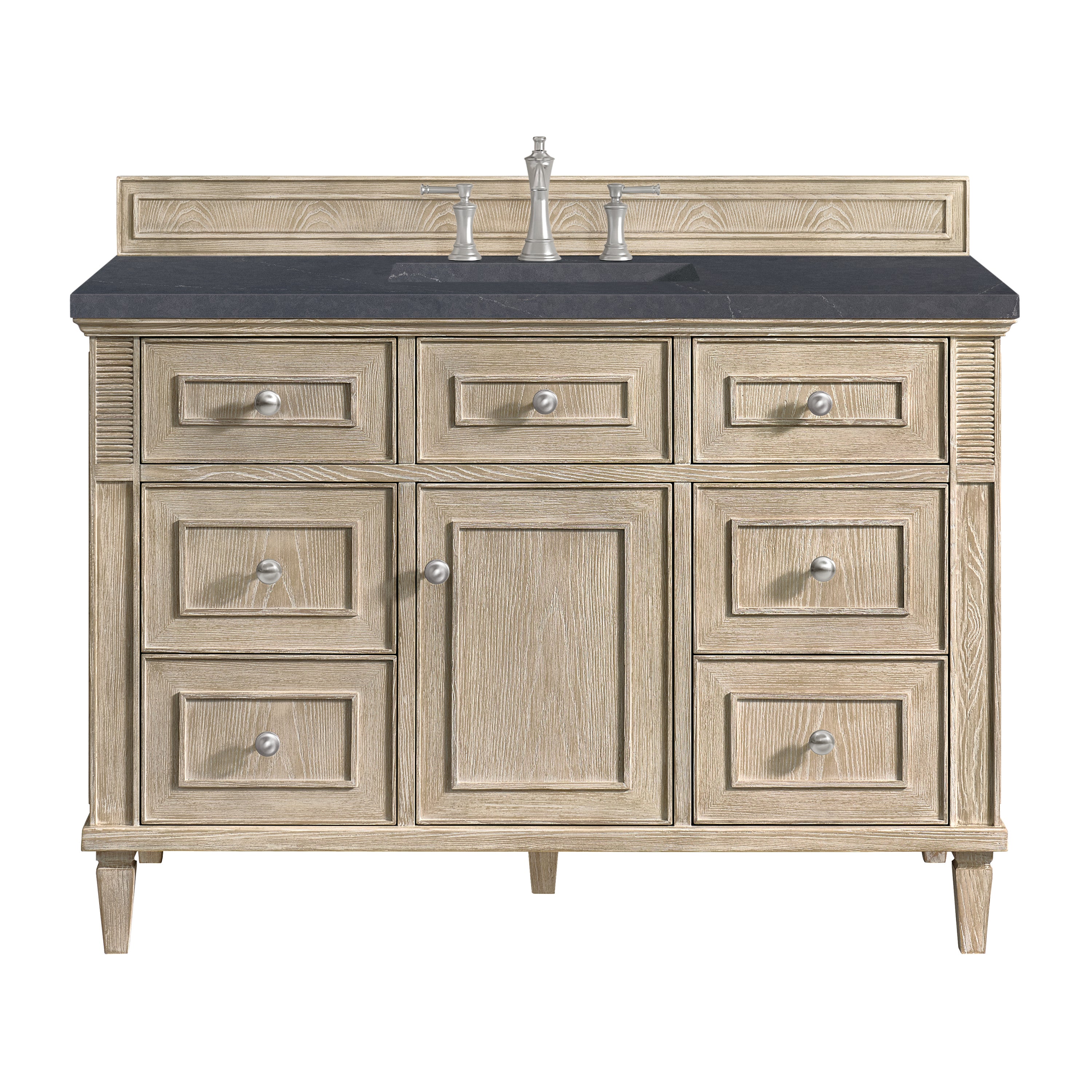 James Martin Lorelai 48" Single Vanity in Whitewashed Oak with 3cm Countertop
