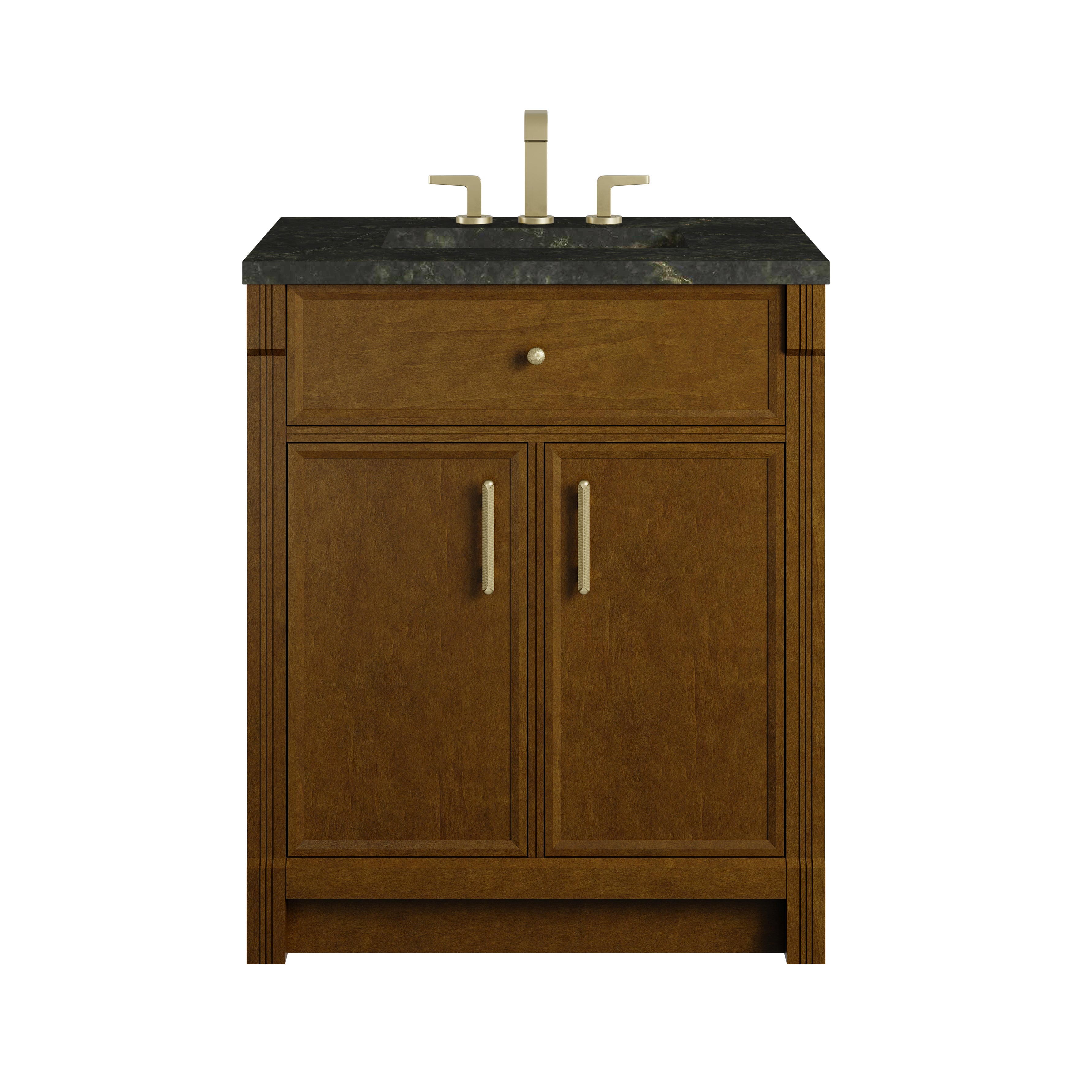 James Martin Bellshire 30" Single Vanity in Honey Oak with 3cm Countertop