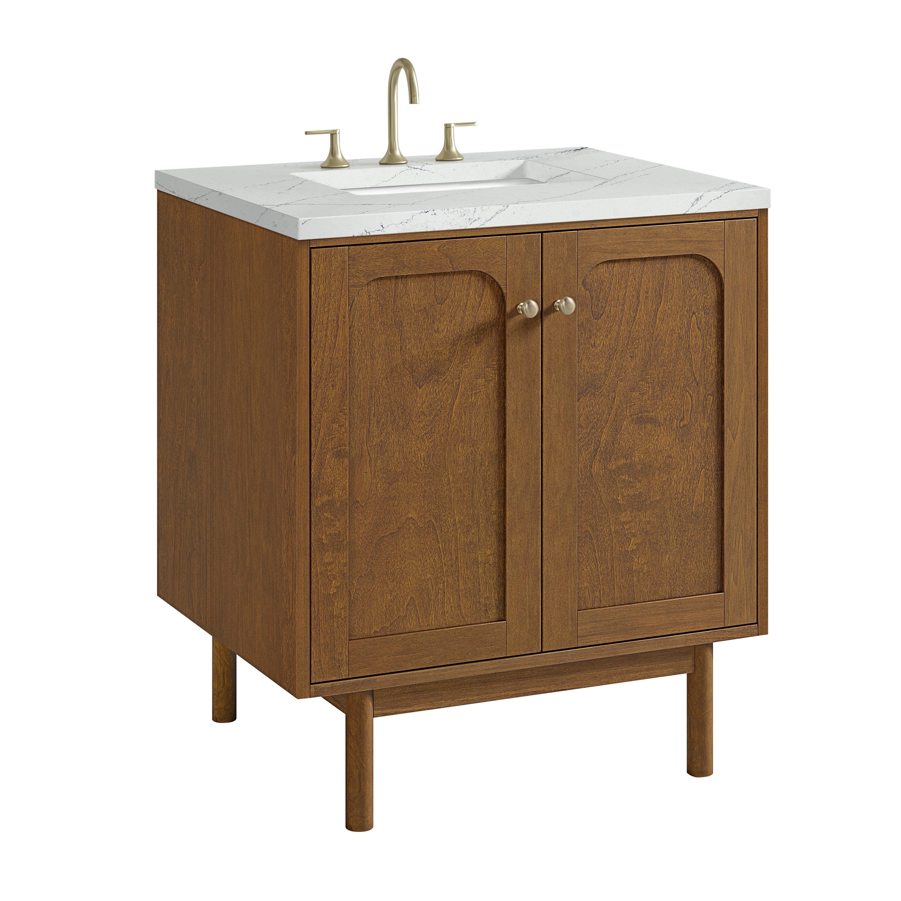 James Martin Laurent 30" Single Vanity in Honey Oak with 3cm Countertop