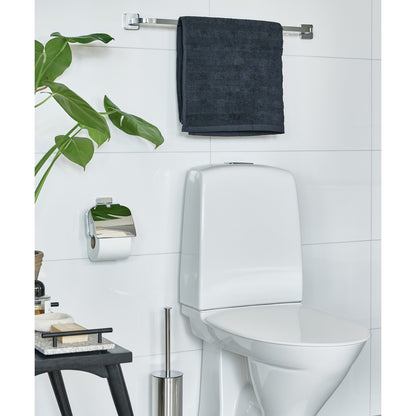 ICE - Toilet Roll Holder with Cover in Polished Chrome.
