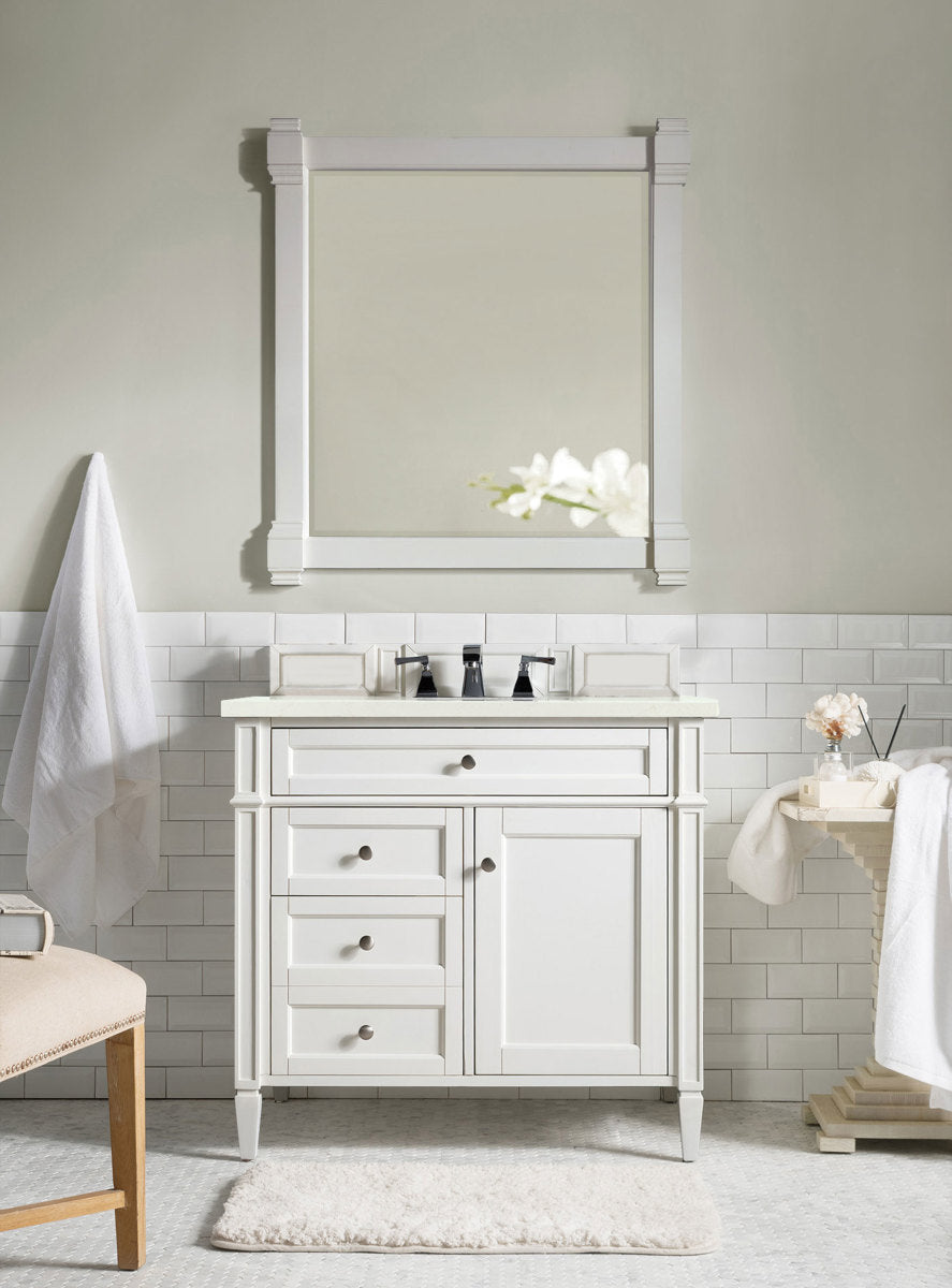 Brittany 36" Single Vanity in Bright White