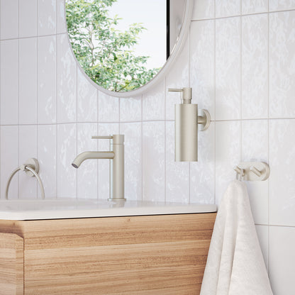 Home Double Towel Hook Brushed Nickel