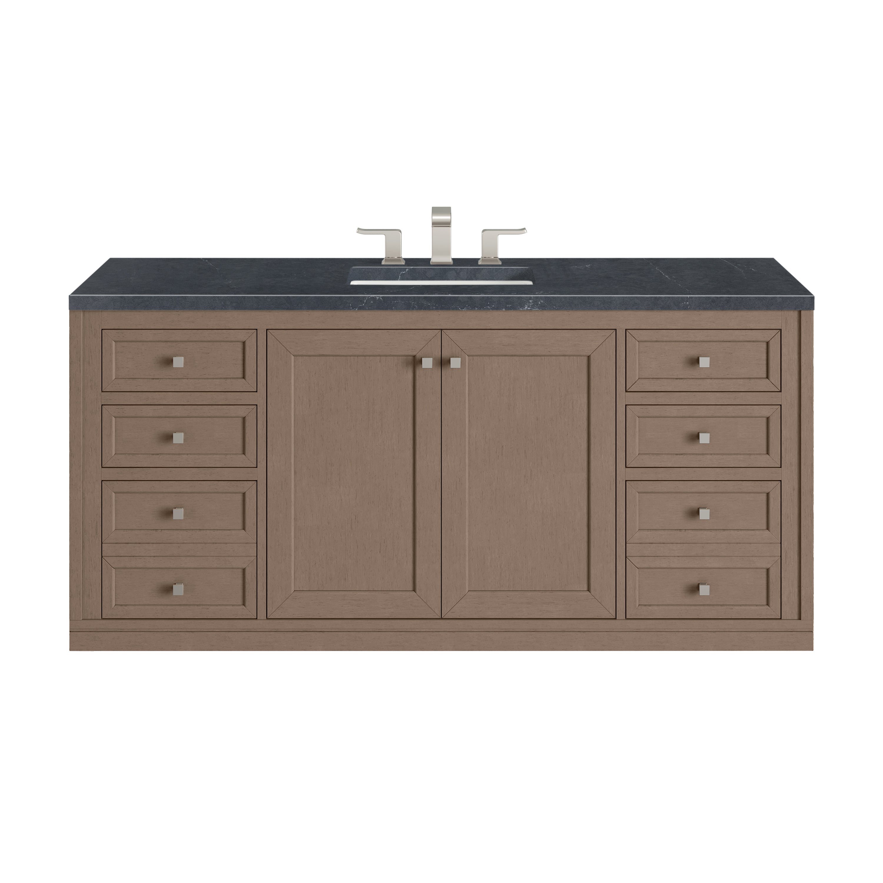 James Martin Chicago 60" Single Vanity in Walnut Whisper with 3cm Countertop