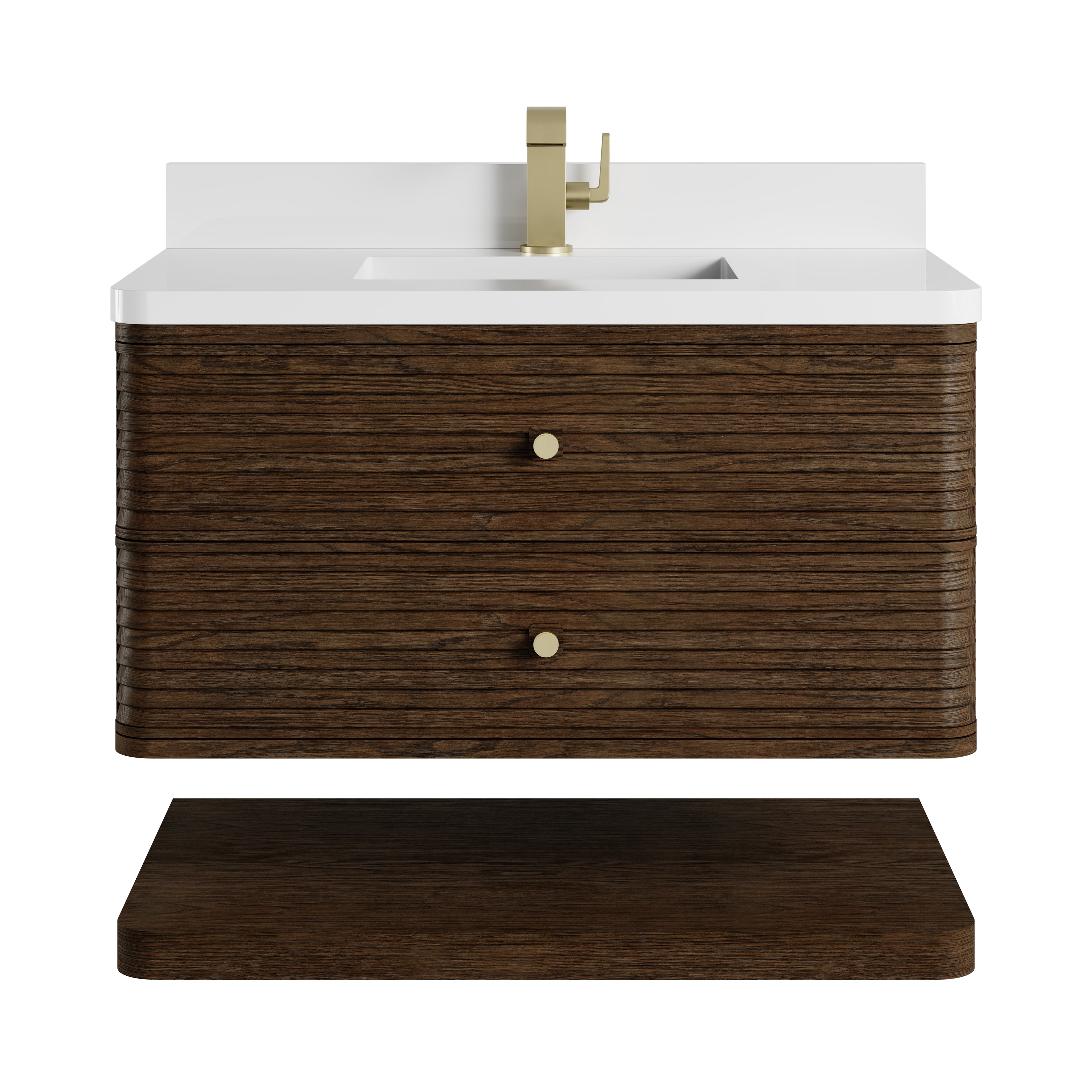 James Martin Allamari 36" Single Vanity in Sable with 3cm Countertop