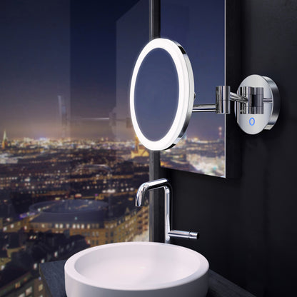 OUTLINE Shaving/Make-up Mirror with LED-technology