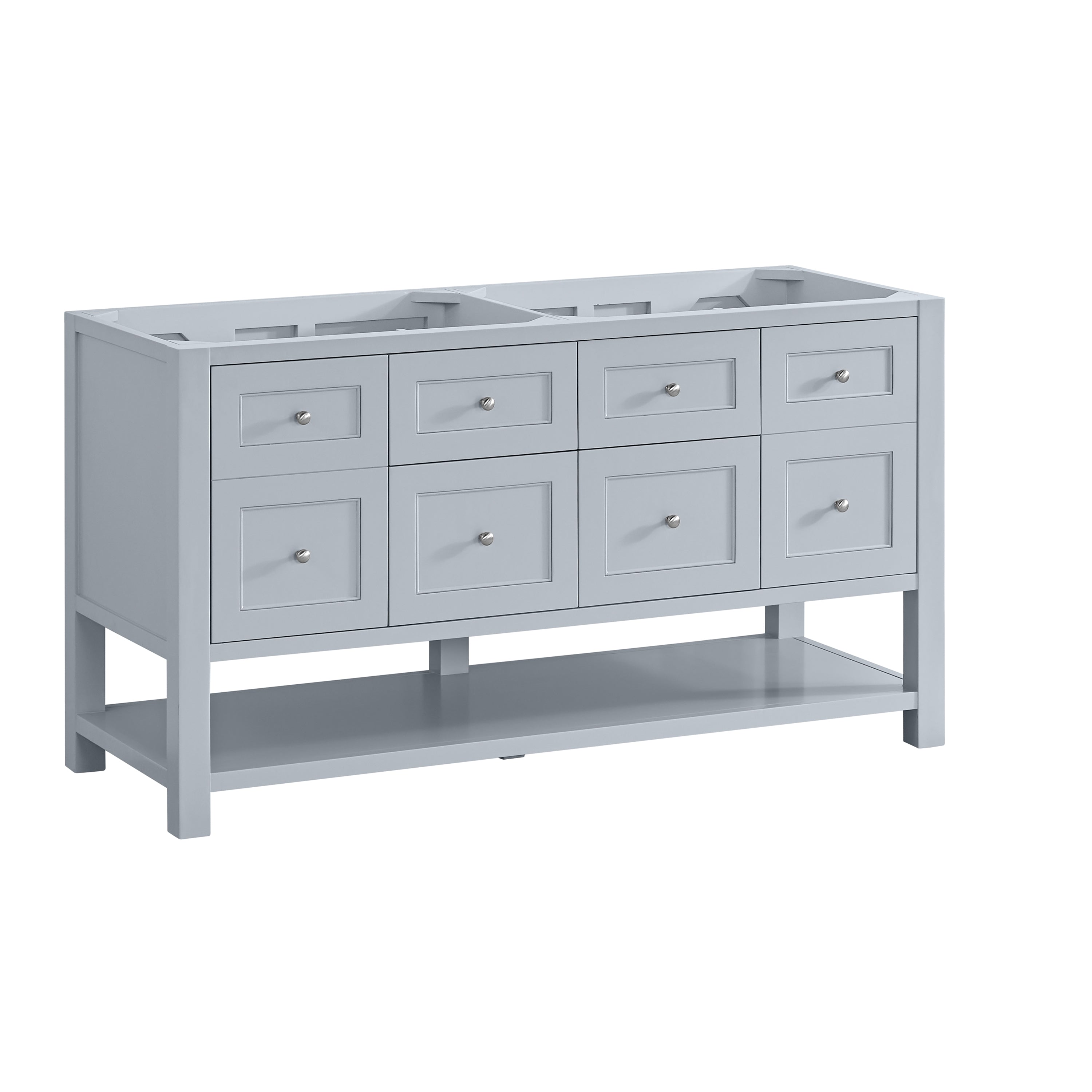 James Martin Breckenridge 60" Double Vanity in Serenity Blue with 3cm Countertop