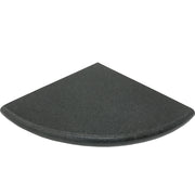 9x9 Absolute Black Granite Corner Shelf Honed Tile