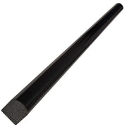 1/2x12 Pencil Molding Absolute Black Granite Polished