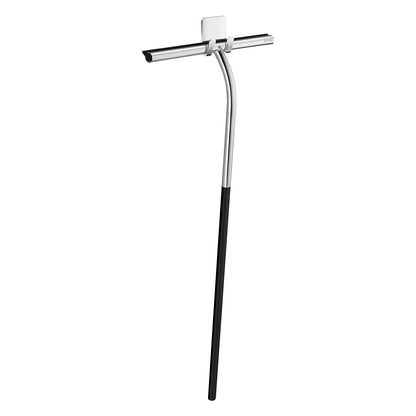 SIDELINE - Shower Squeegee, Extra long shaft in matt Chromed/Black