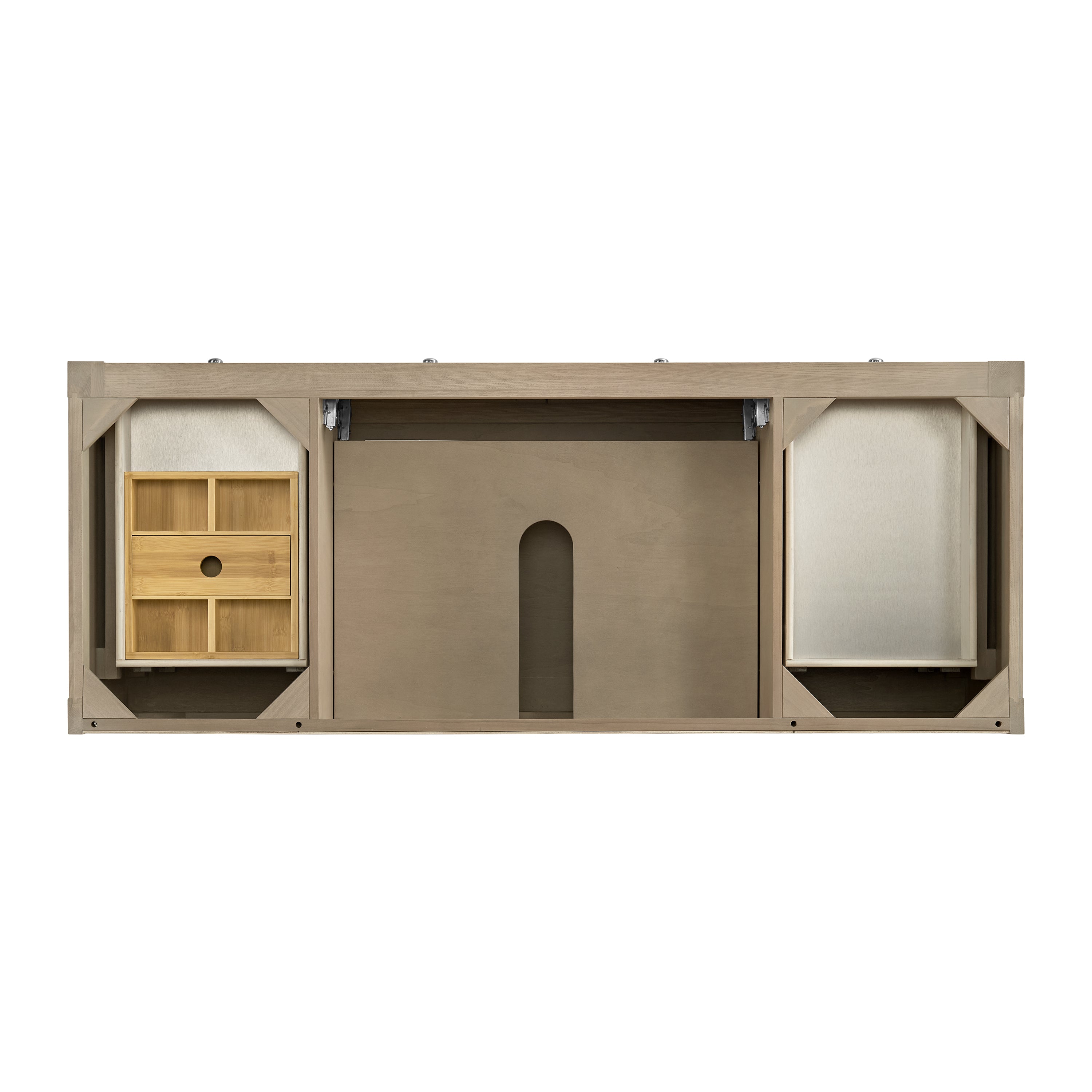 James Martin Breckenridge 60" Single Vanity in Whitewashed Oak with 3cm Countertop