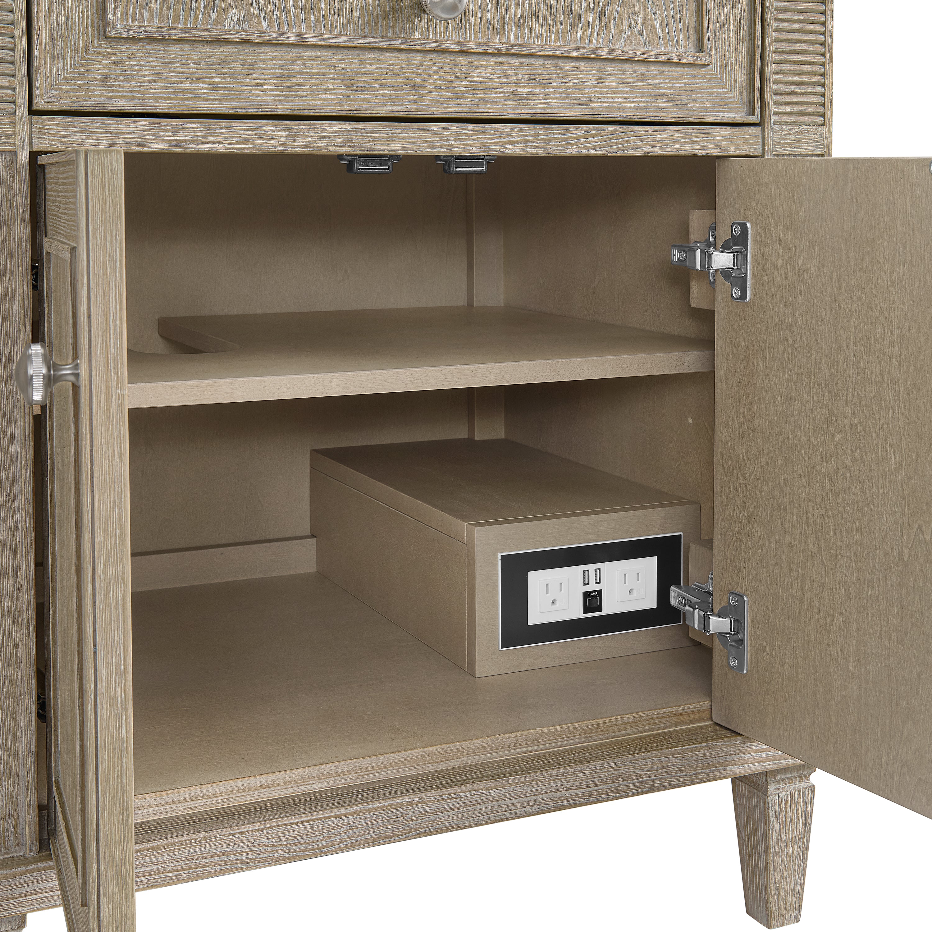 James Martin Lorelai 72" Double Vanity in Whitewashed Oak with 3cm Countertop