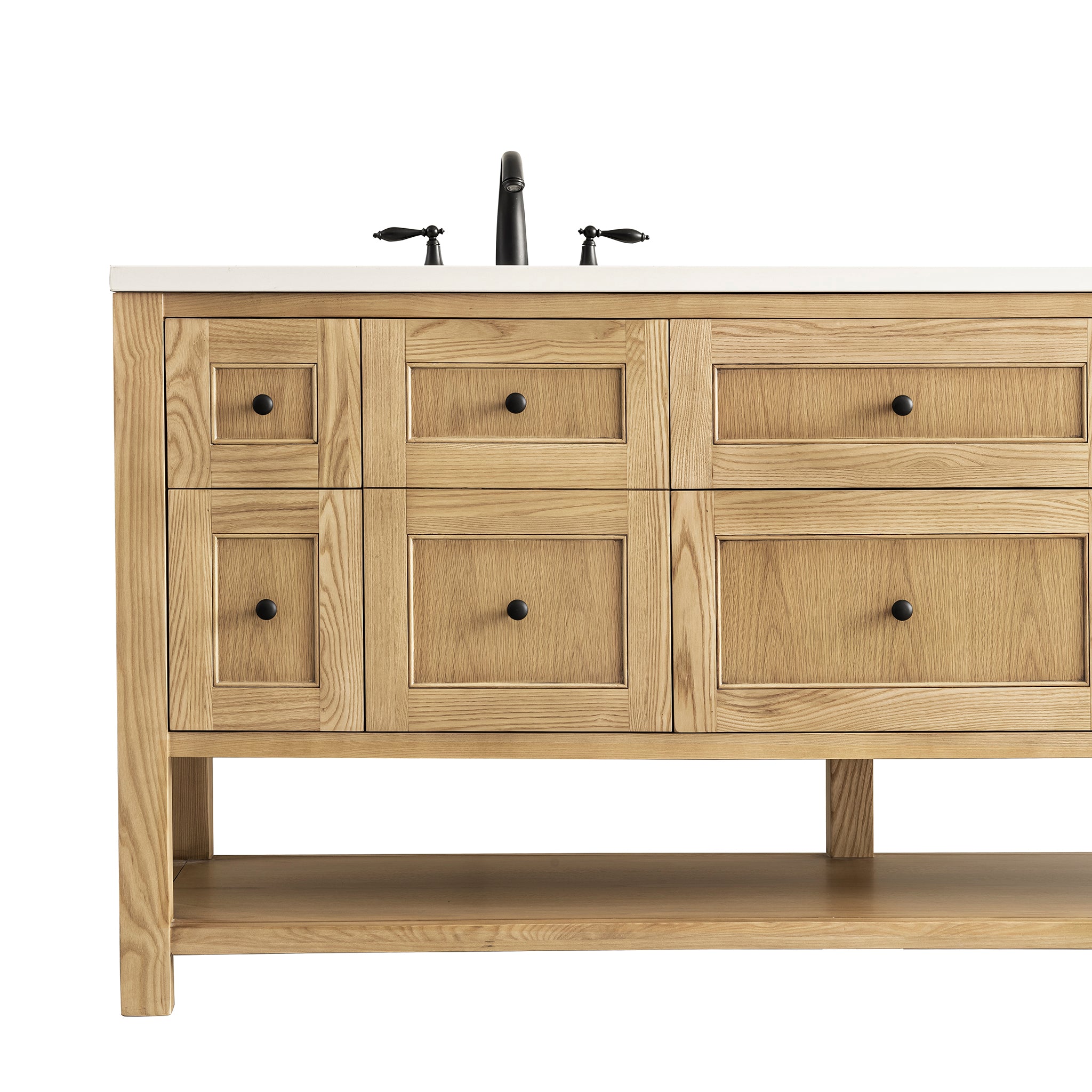 James Martin Breckenridge 72" Double Vanity in Light Natural Oak with 3cm Countertop
