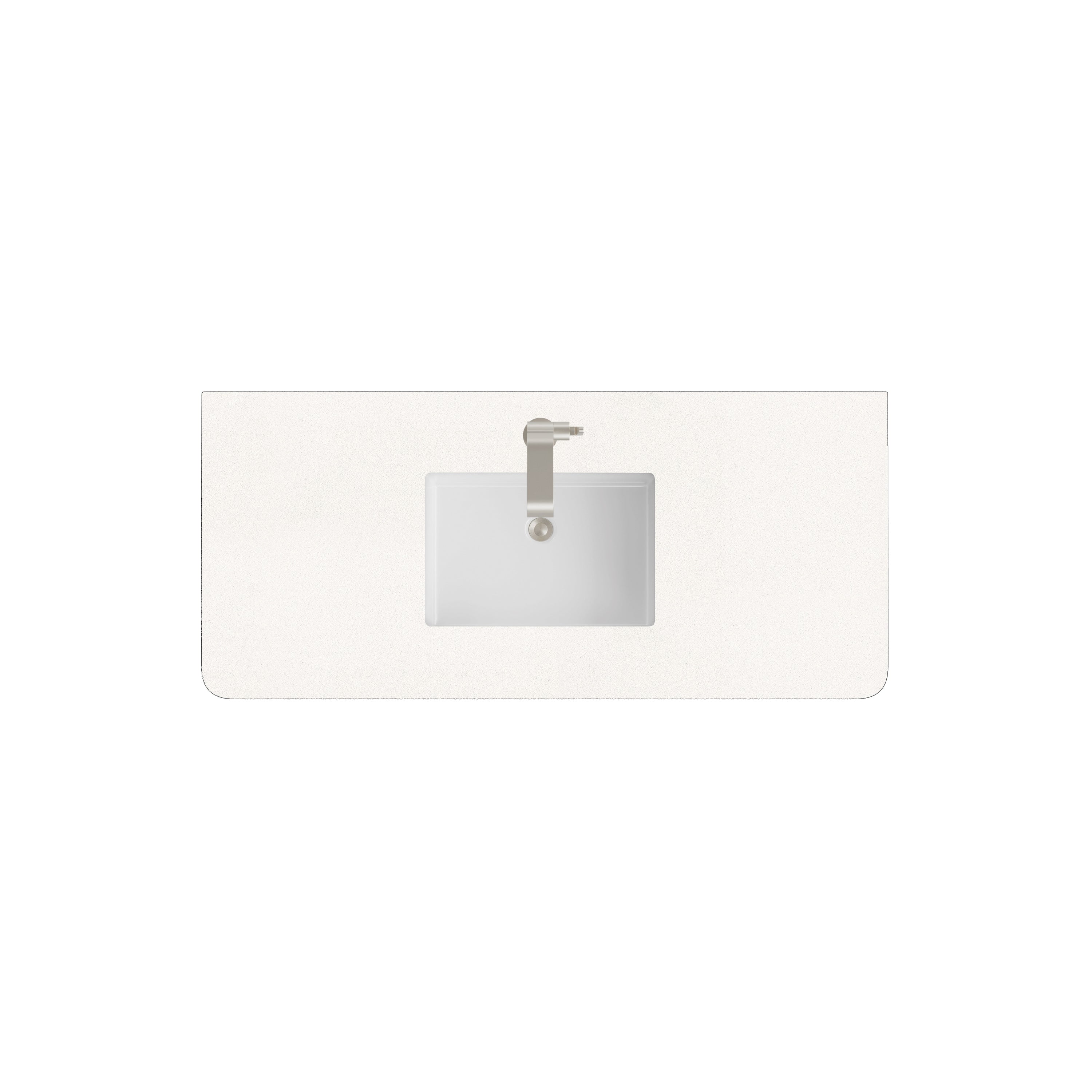 James Martin 48" Single Radius Cut Top with Sink, 3cm