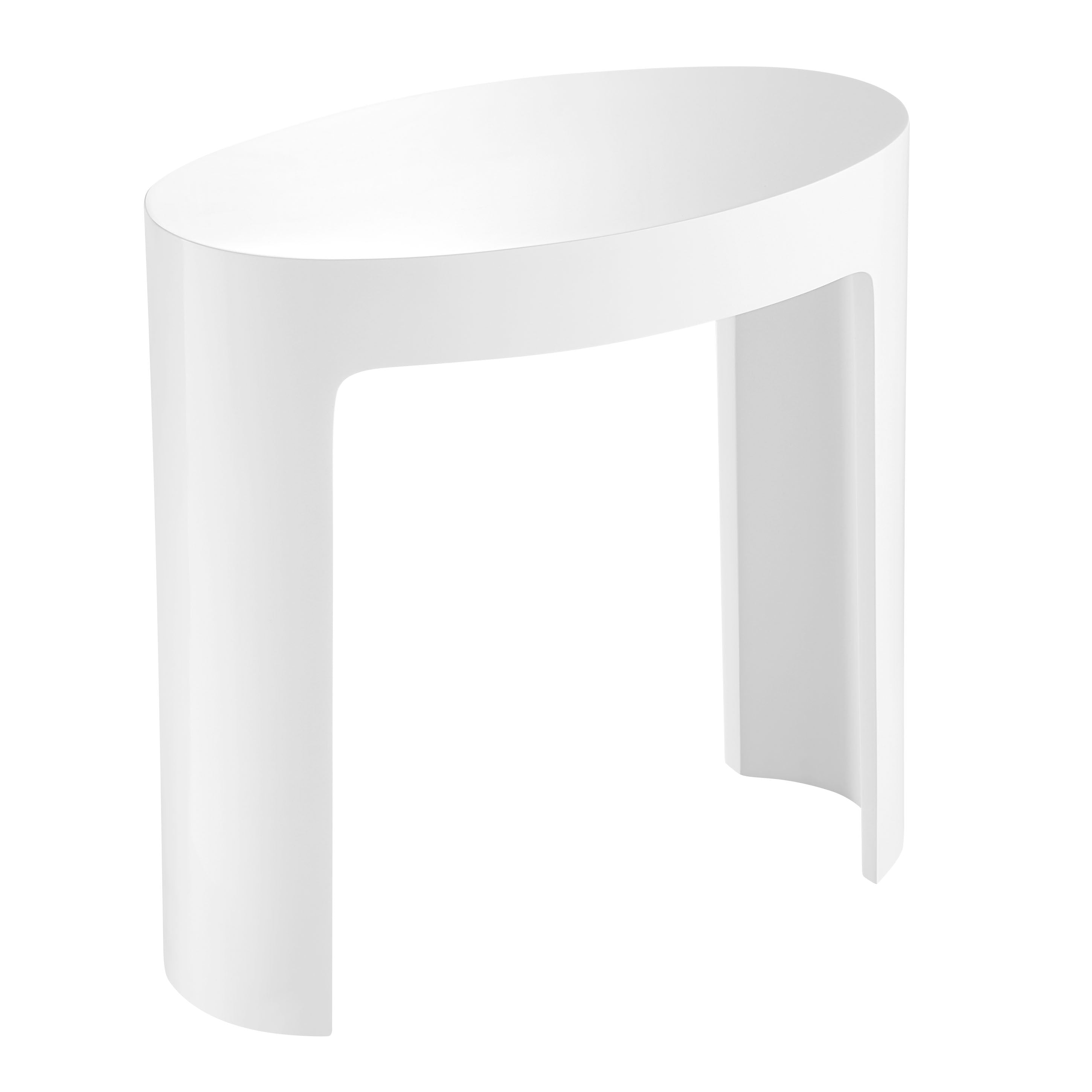ALFI brand  ABST66 White Matte Solid Surface Resin Bathroom / Shower Stool