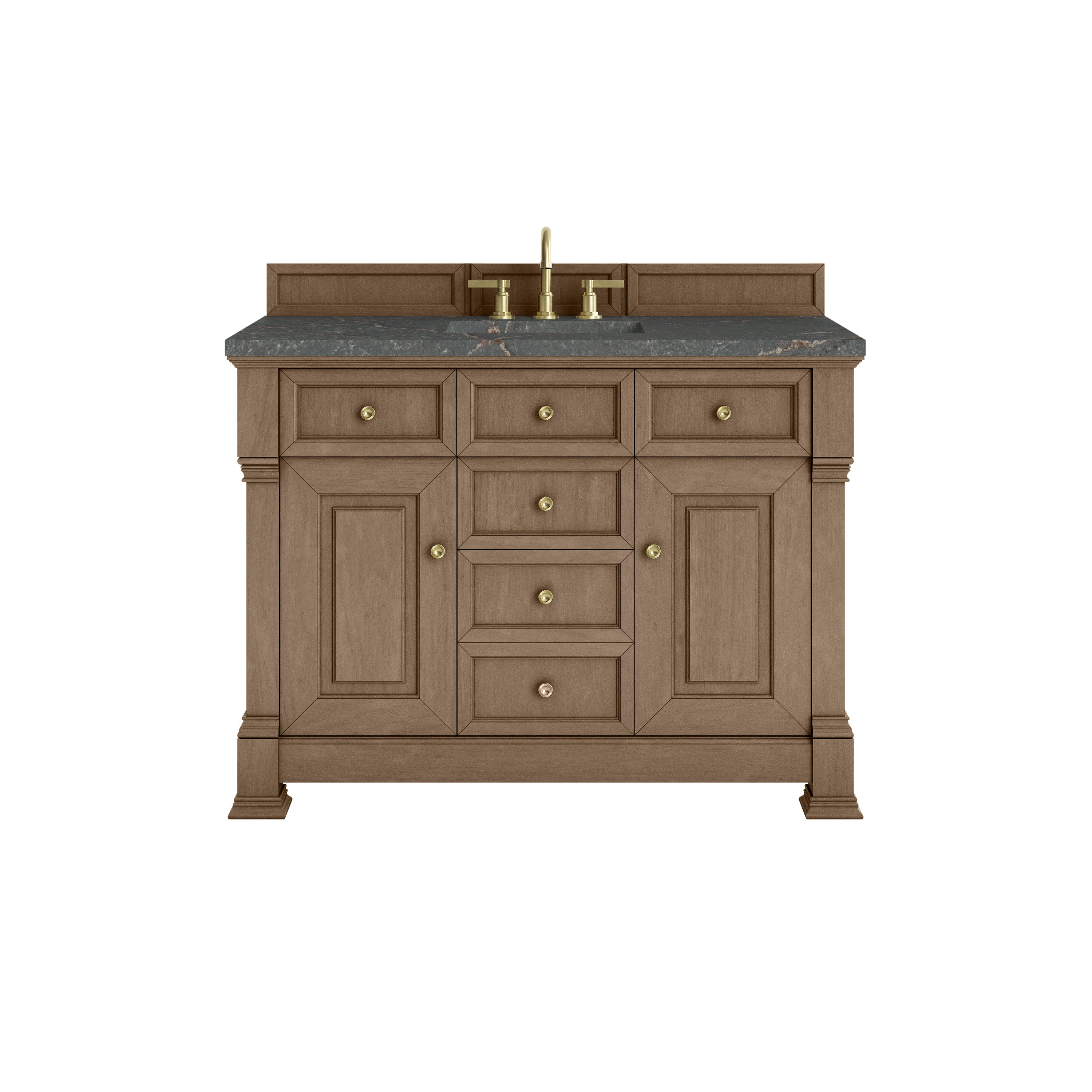 James Martin Brookfield 48" Single Vanity in Pecan with 3cm Countertop