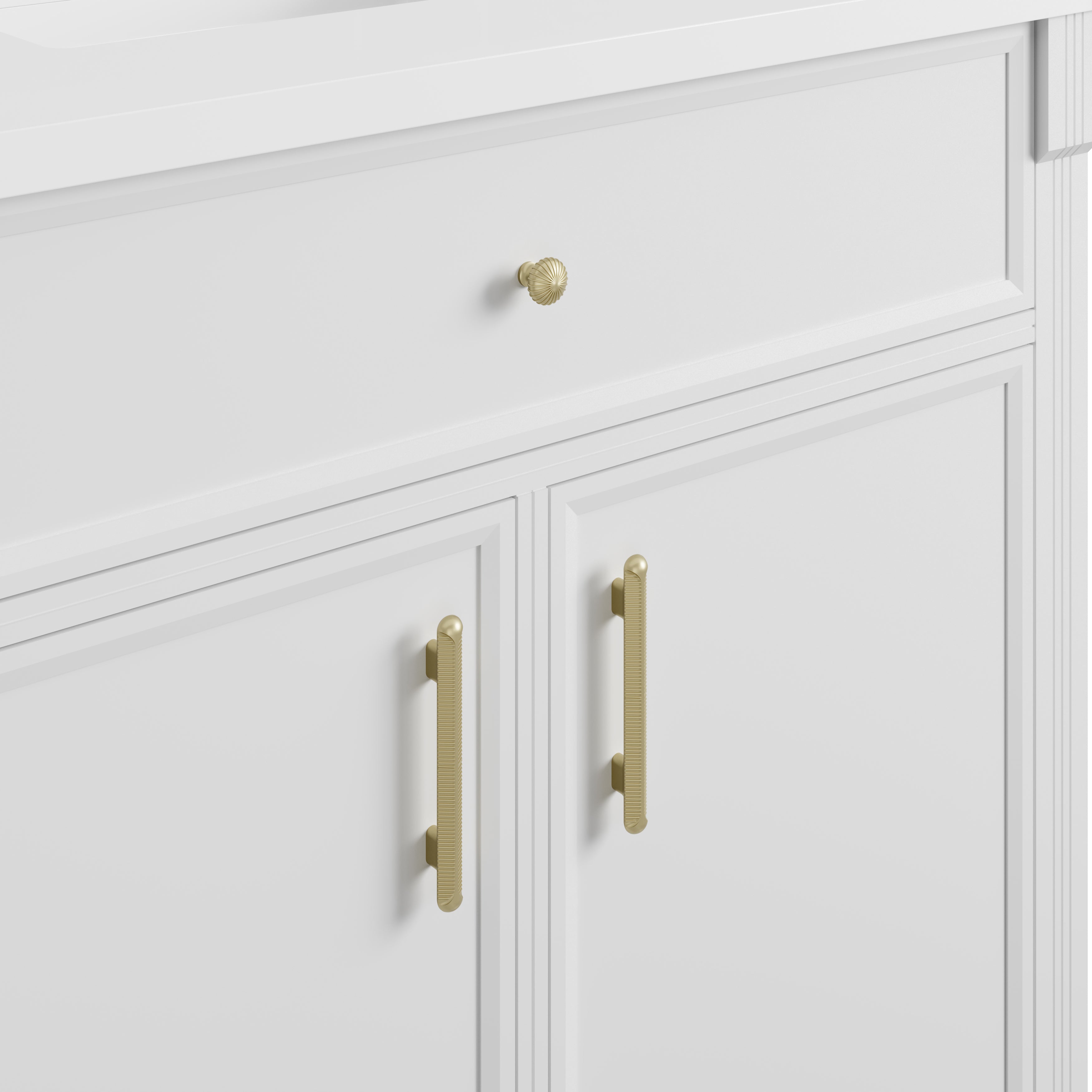 James Martin Bellshire 36" Single Vanity in Bright White with 3cm Countertop