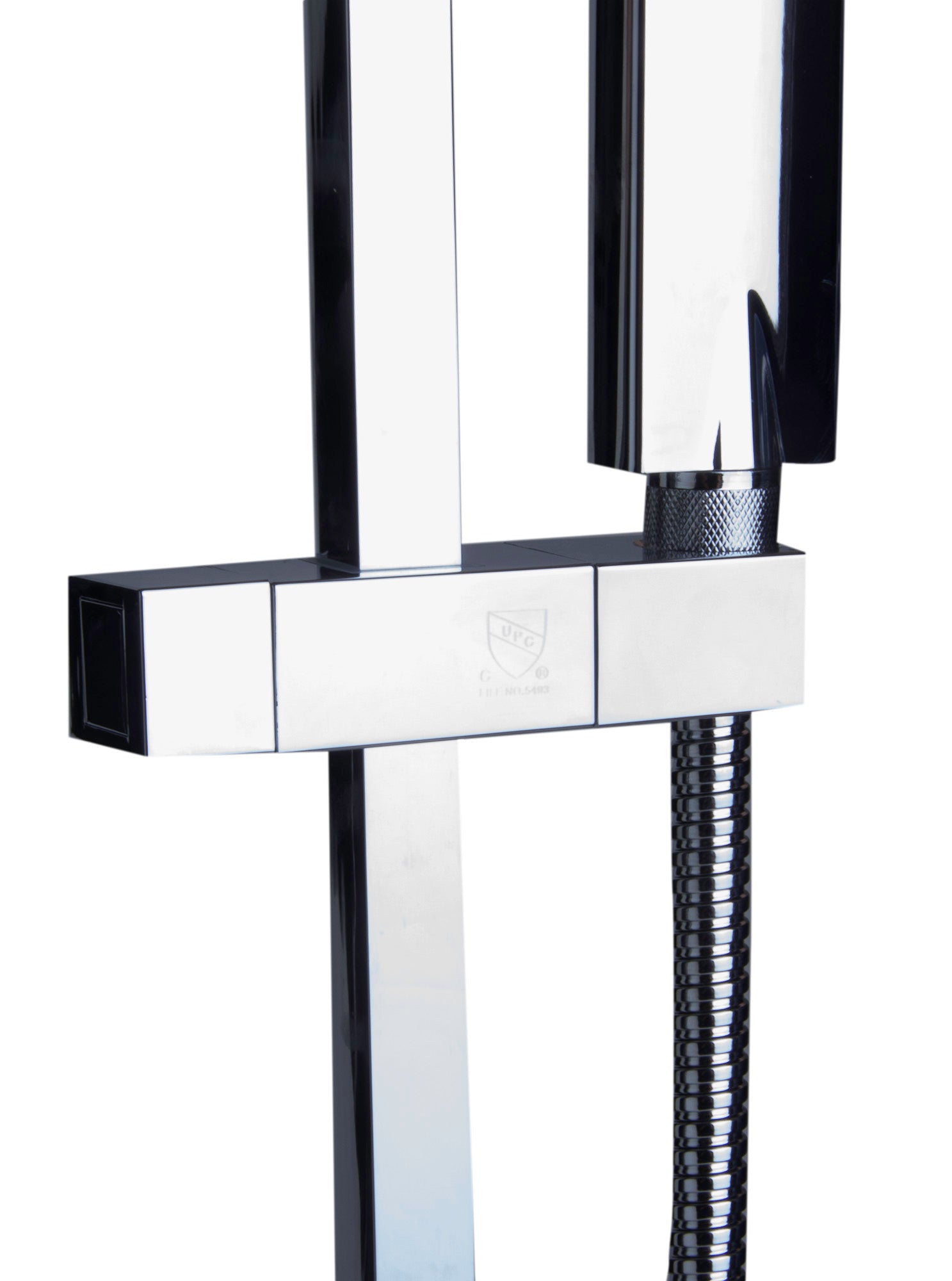 ALFI brand AB7606 Square Sliding Rail Hand Shower Set