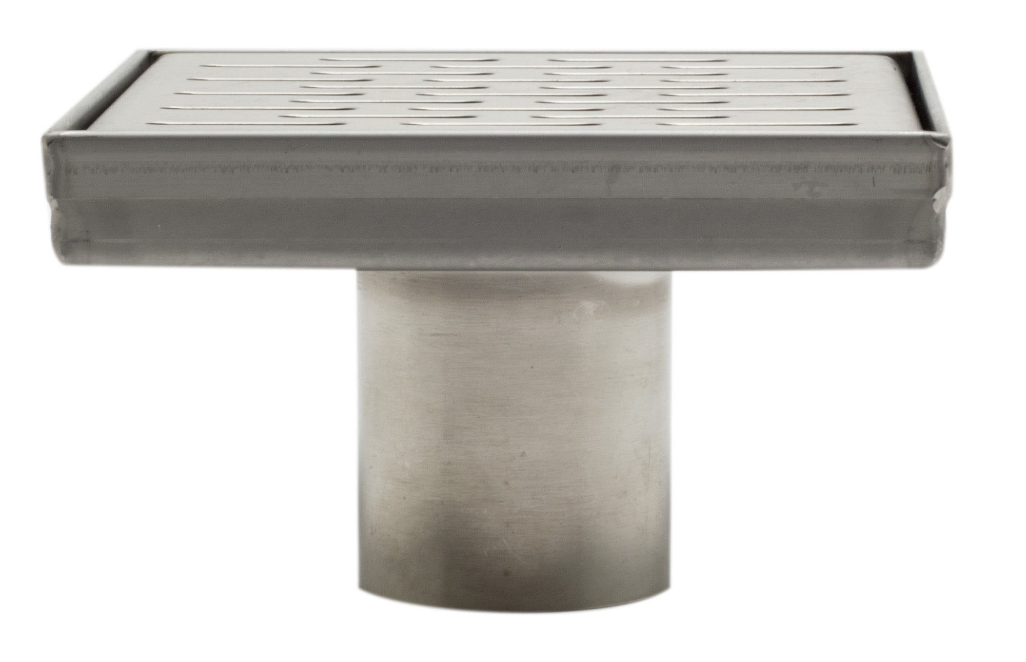 ALFI brand ABSD55C 5" x 5" Square Stainless Steel Shower Drain with Groove Holes