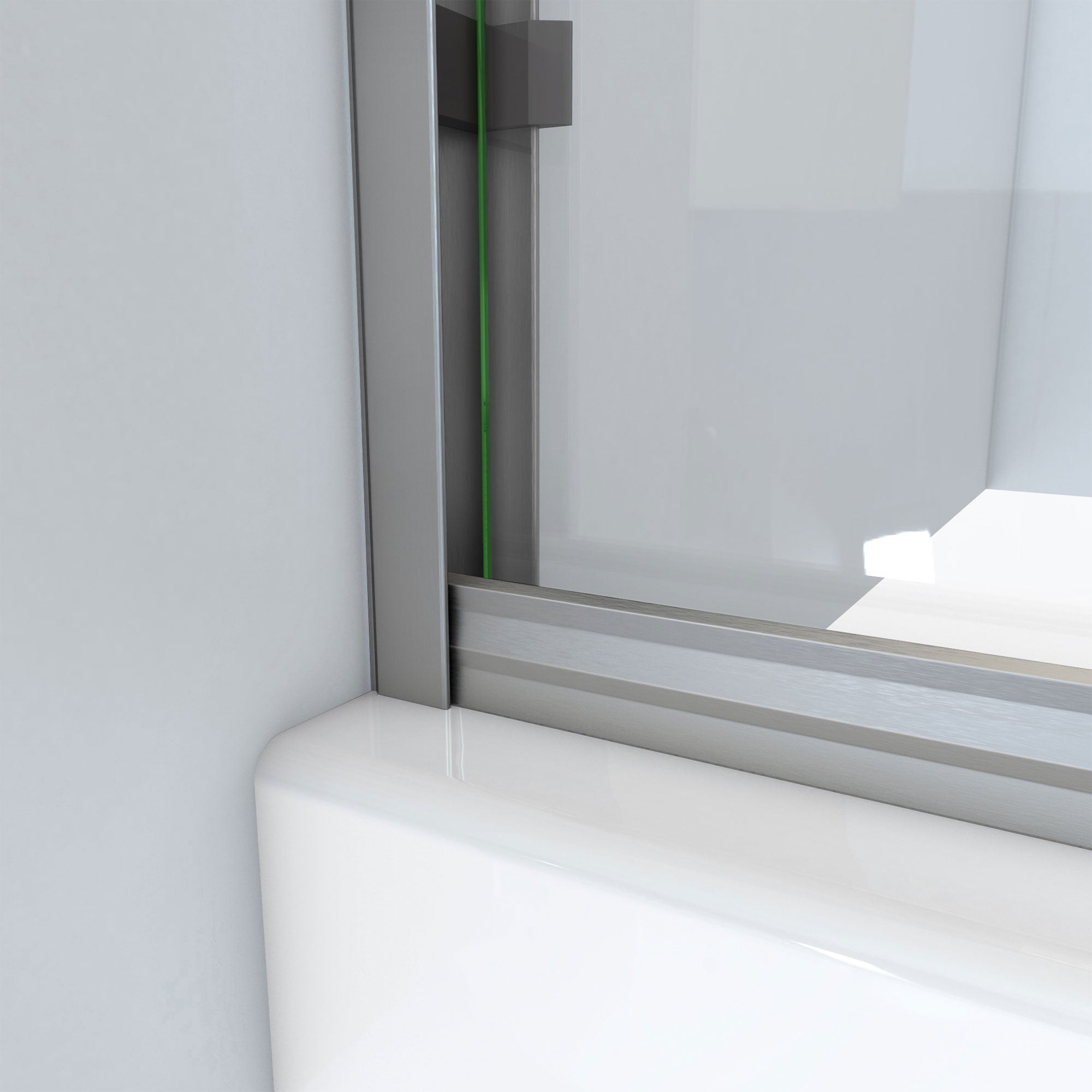 DreamLine Alliance Pro BG 56 - 60 inch W x 70 3/8 inch H Semi-Frameless Bypass Shower Door