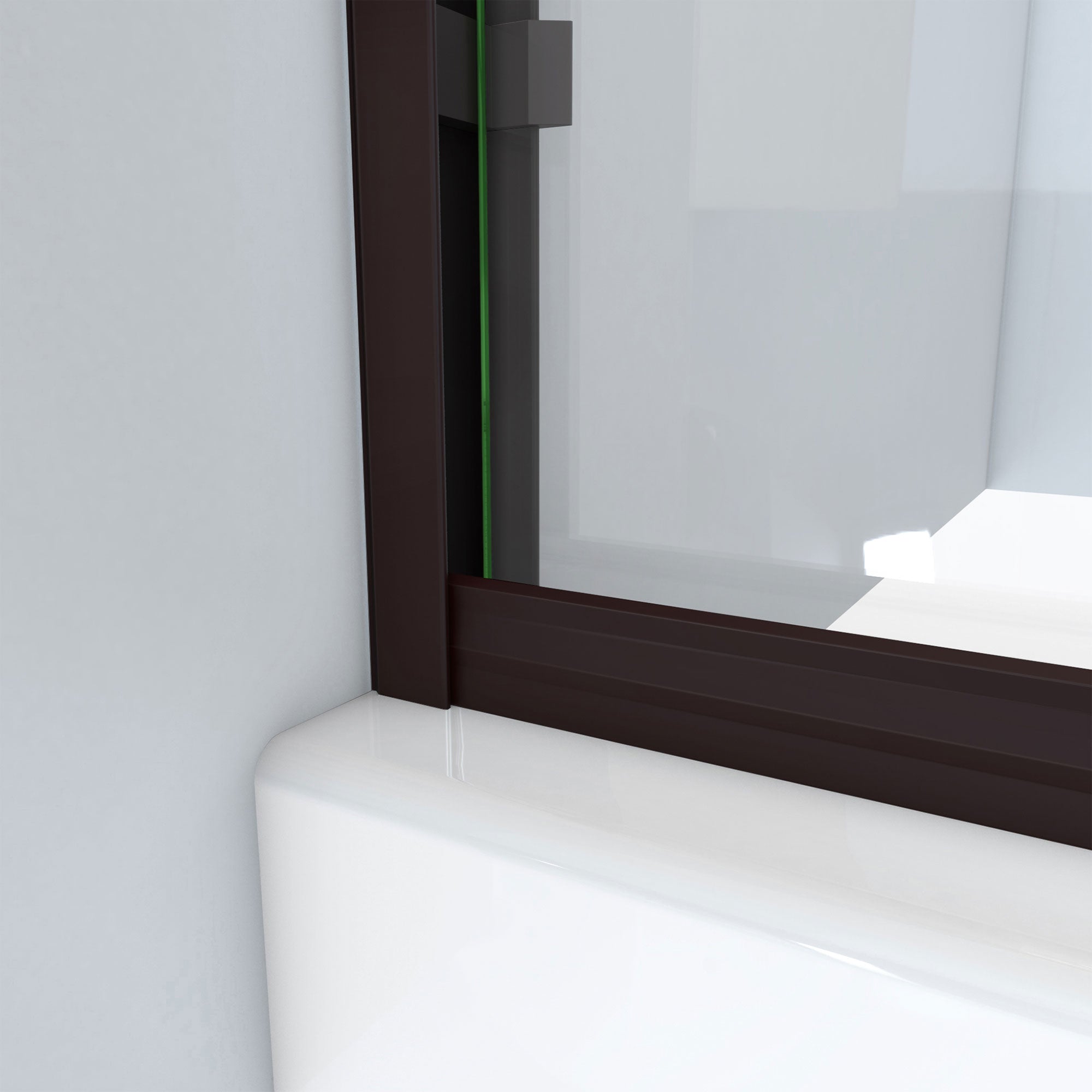 DreamLine Alliance Pro BG 56 - 60 inch W x 70 3/8 inch H Semi-Frameless Bypass Shower Door