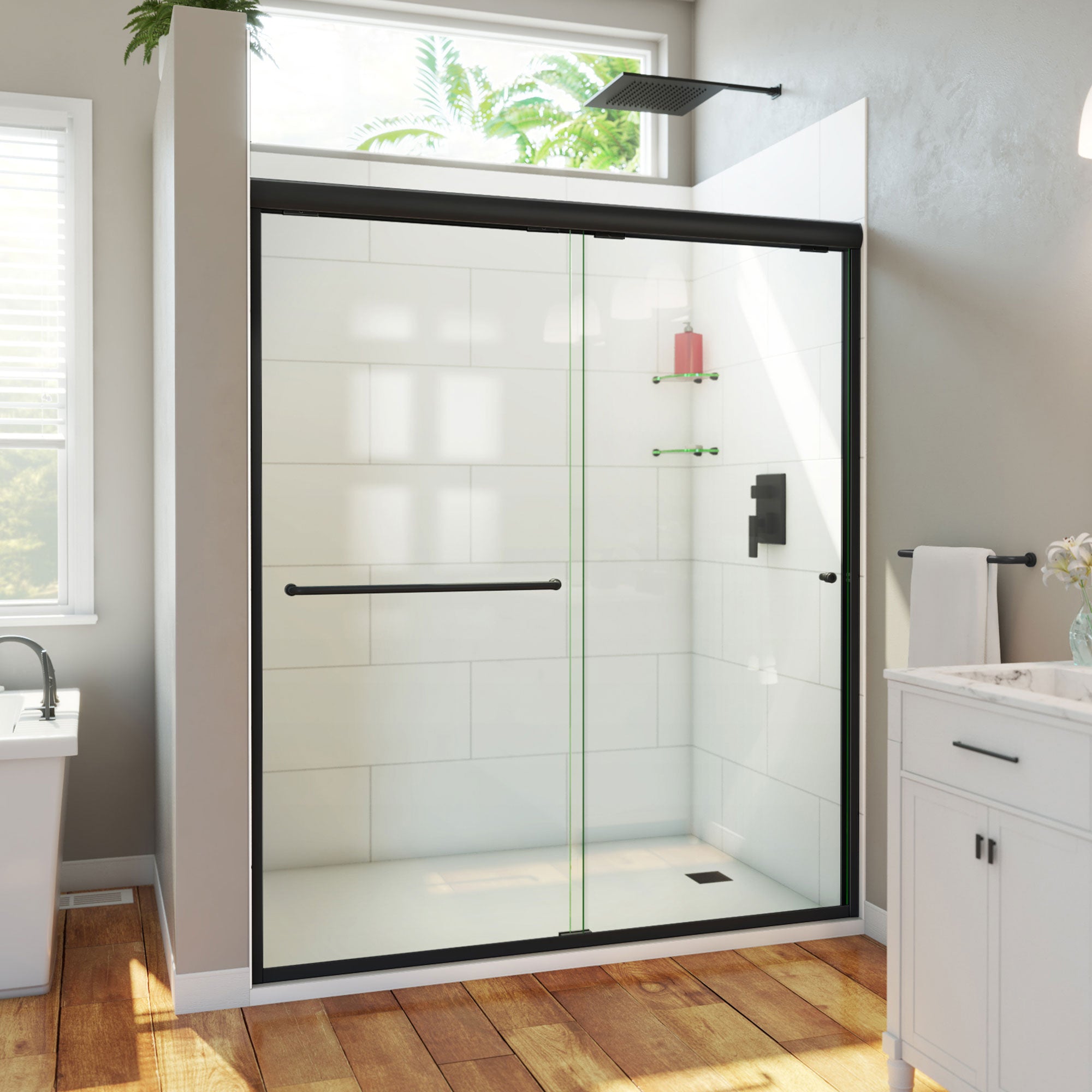 DreamLine Alliance Pro HV 56 - 60 inch W x 70 1/2 inch H Semi-Frameless Bypass Shower Door