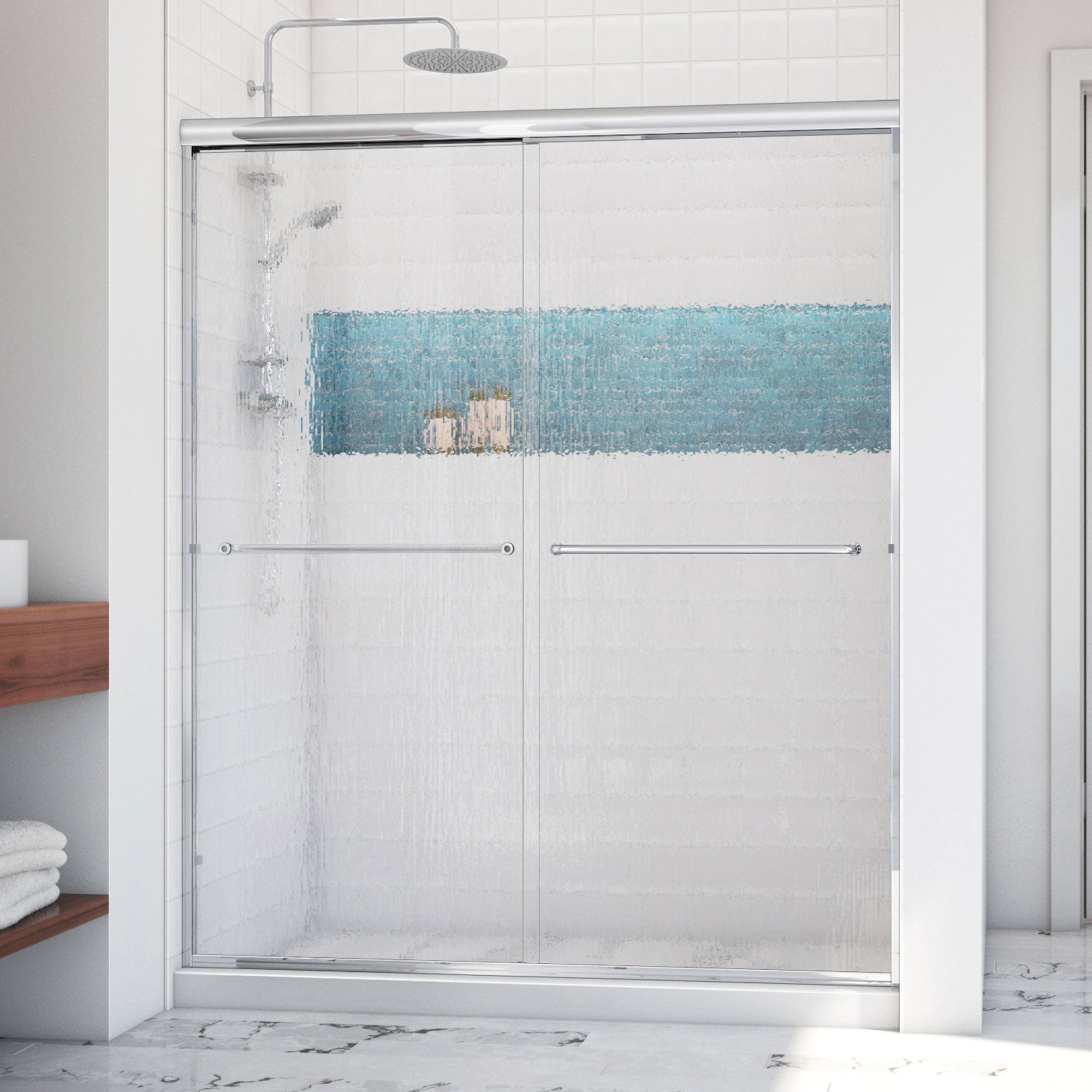 DreamLine Alliance Pro 56 - 60 inch W x 70 3/8 inch H Semi-Frameless Bypass Shower Door