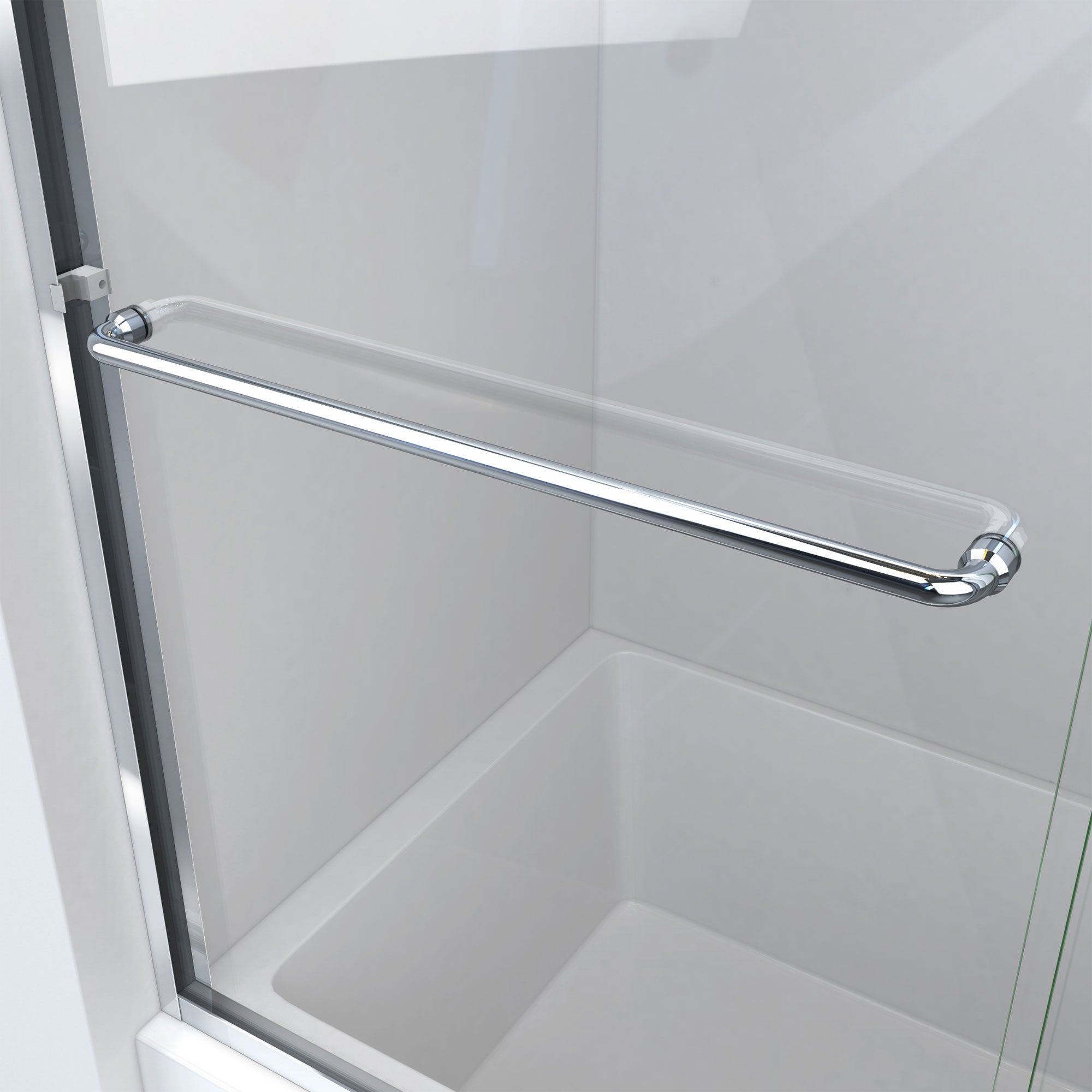 DreamLine Alliance Pro LT 56 - 60 inch W x 57 3/8 inch H Semi-Frameless Bypass Tub Door