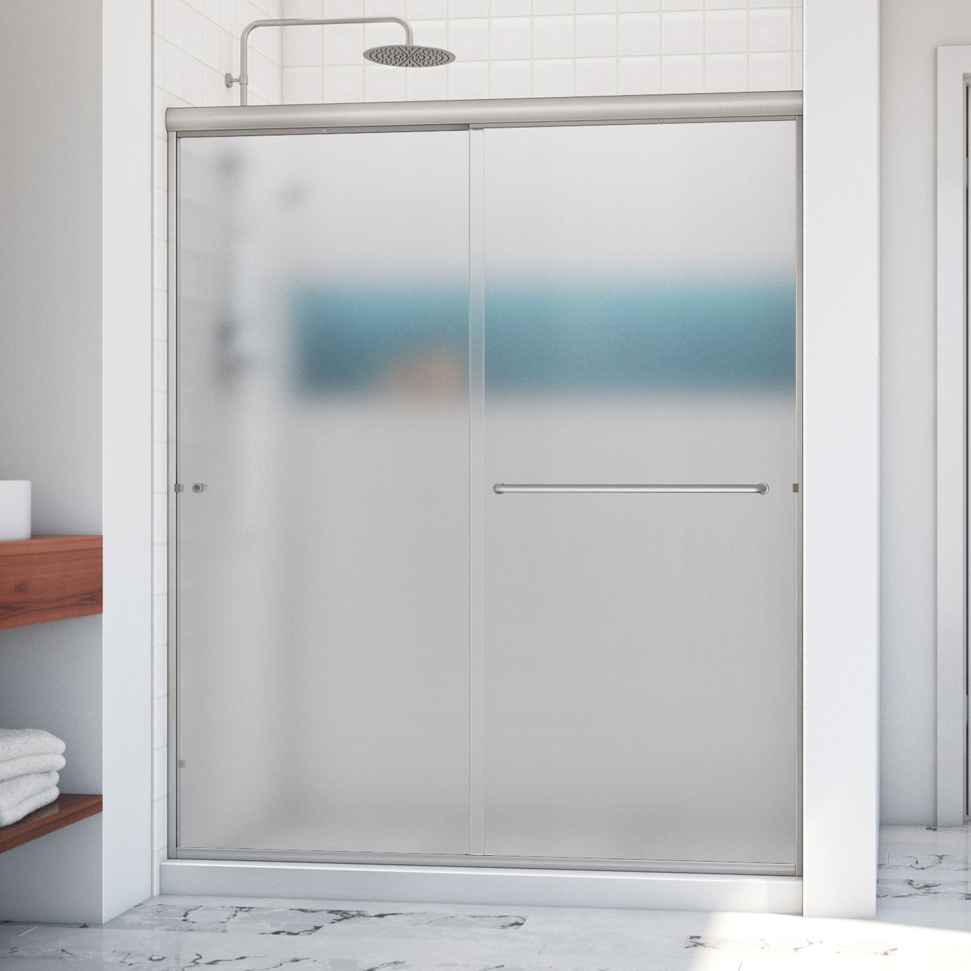 DreamLine Alliance Pro 56 - 60 inch W x 76 3/8 inch H Semi-Frameless Bypass Shower Door