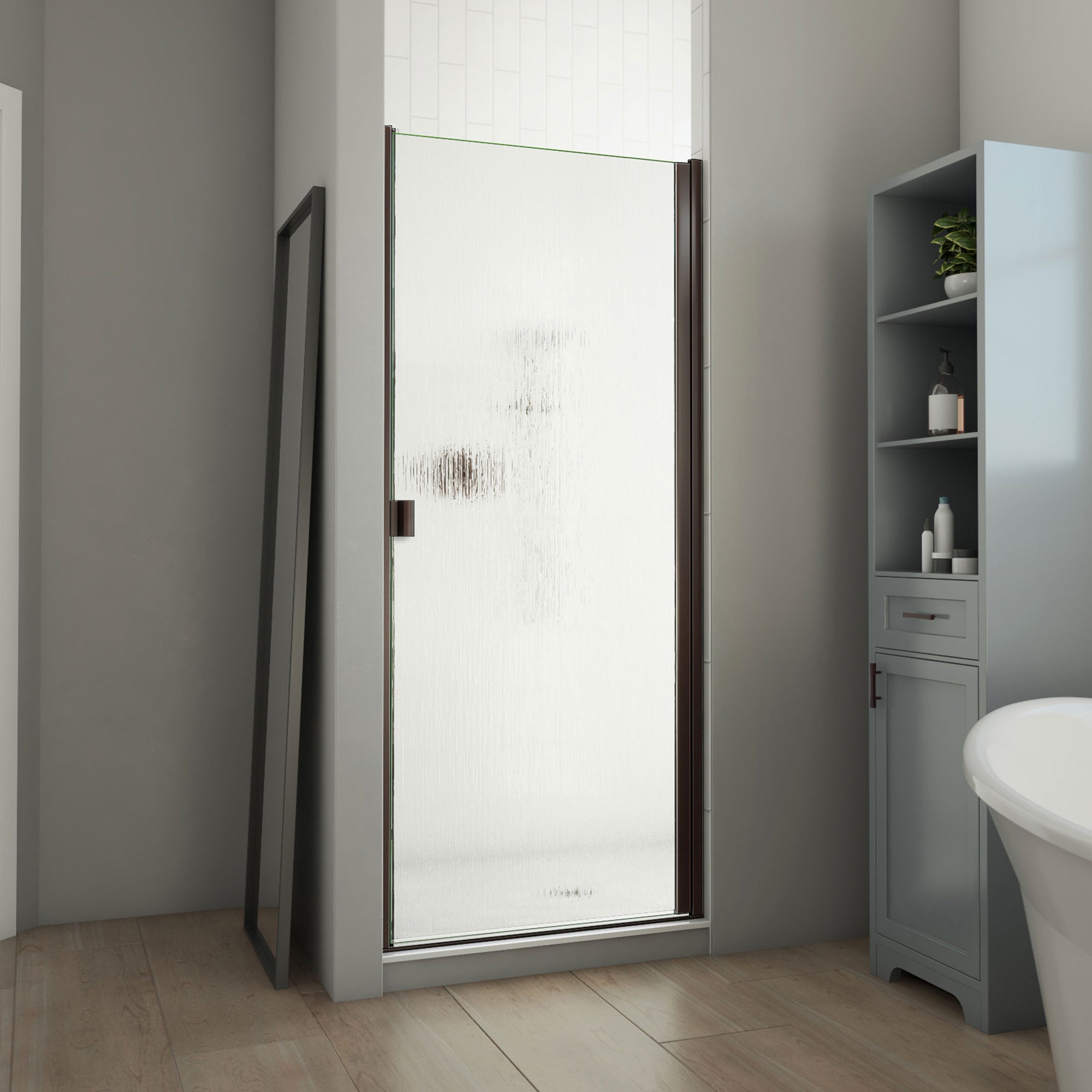 DreamLine Alliance Swing BG 30 - 31 inch W x 69 inch H Semi-Frameless Swing Shower Door