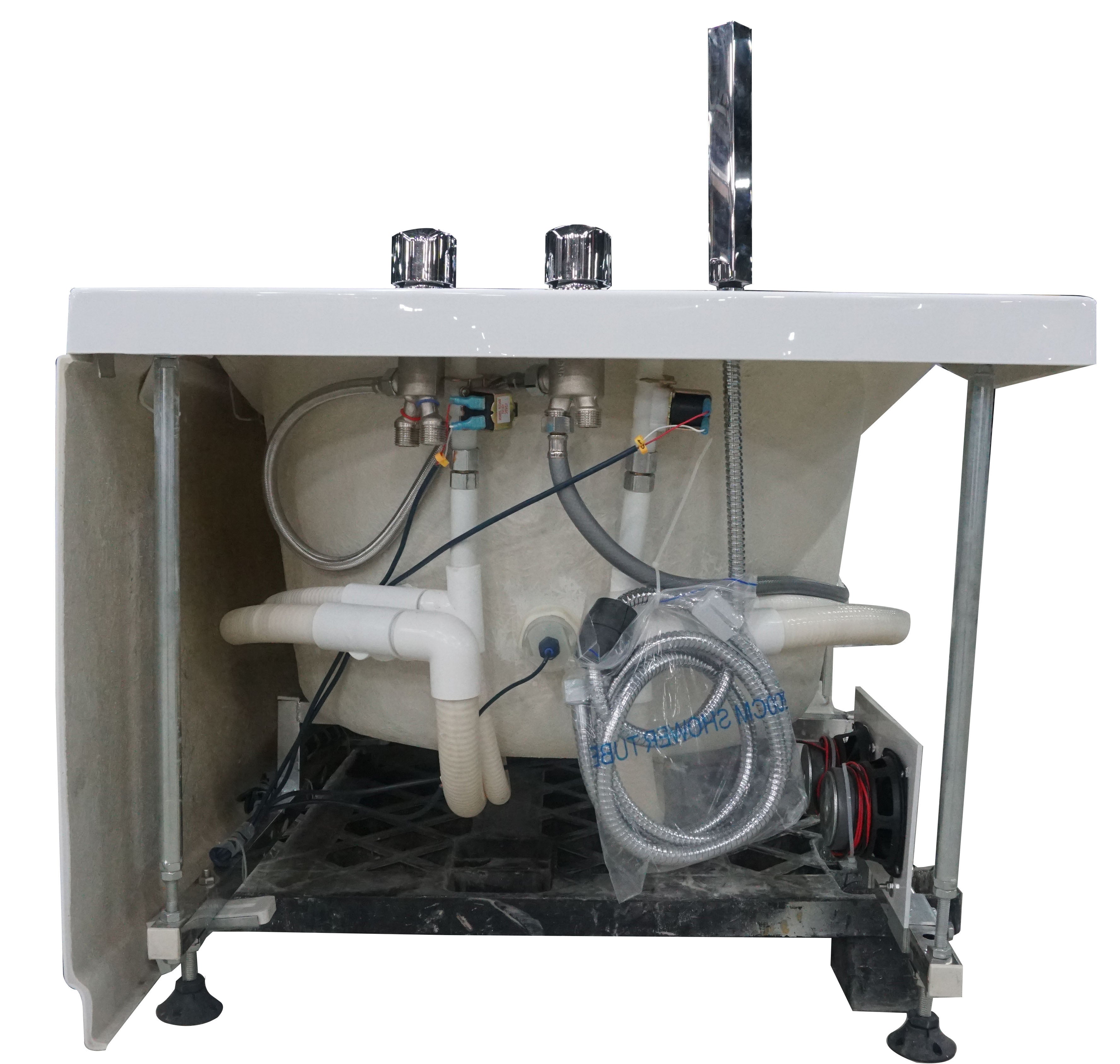 EAGO AM189ETL-R 6′ Acrylic Whirlpool Bathtub with Waterfall & Fixtures