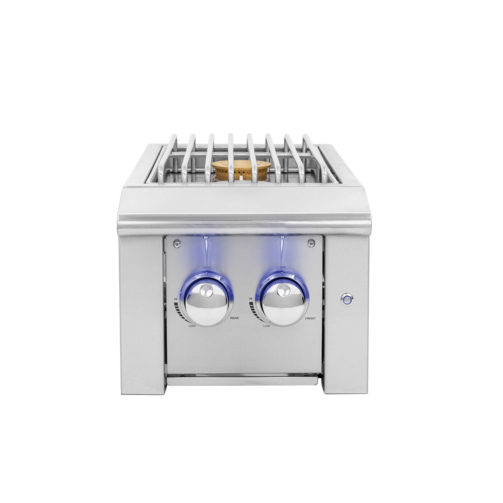 American Made Grills ALTSB2 Alturi Double Side Burner w/ LED Illumination