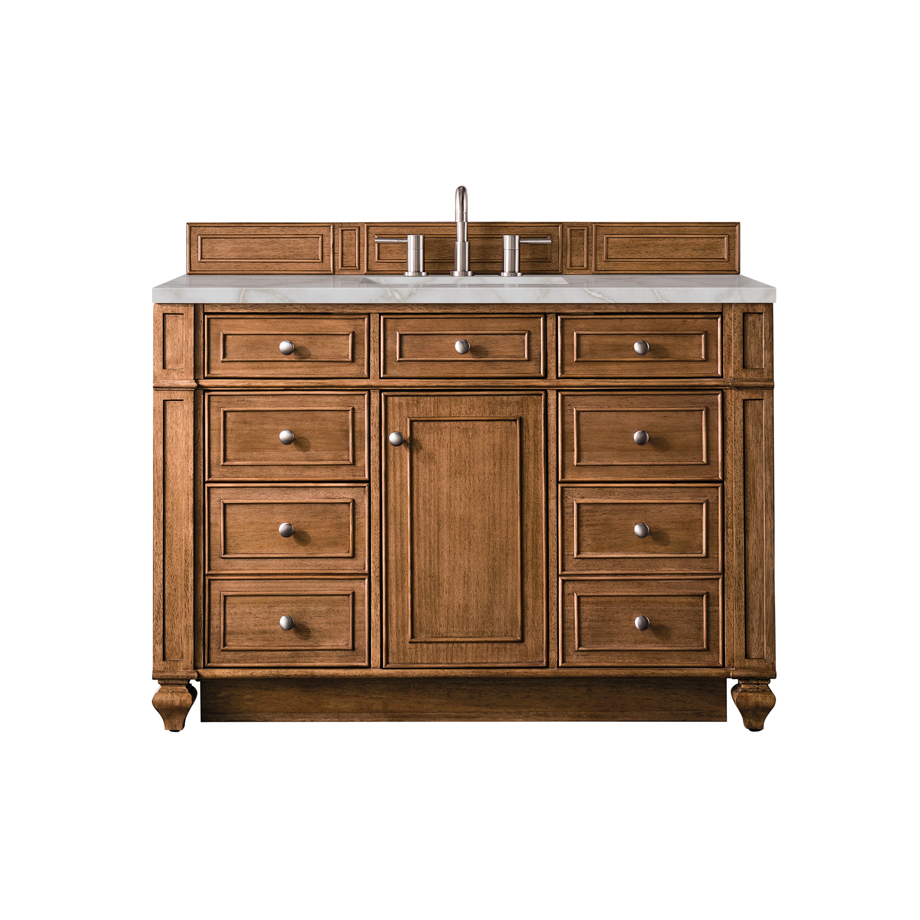 James Martin Bristol 48" Single Vanity in Saddle Brown with 3cm Countertop