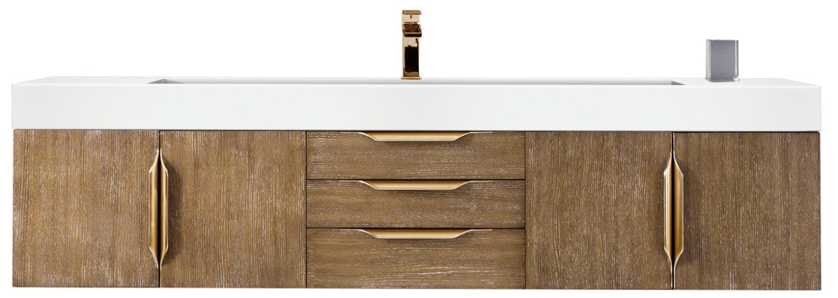 Columbia 72" Single Wall Mount Vanity Cabinet