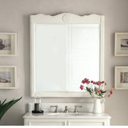 Chans Furniture MR-832AW Antique White Daleville 31.5-inch Wall Mirror