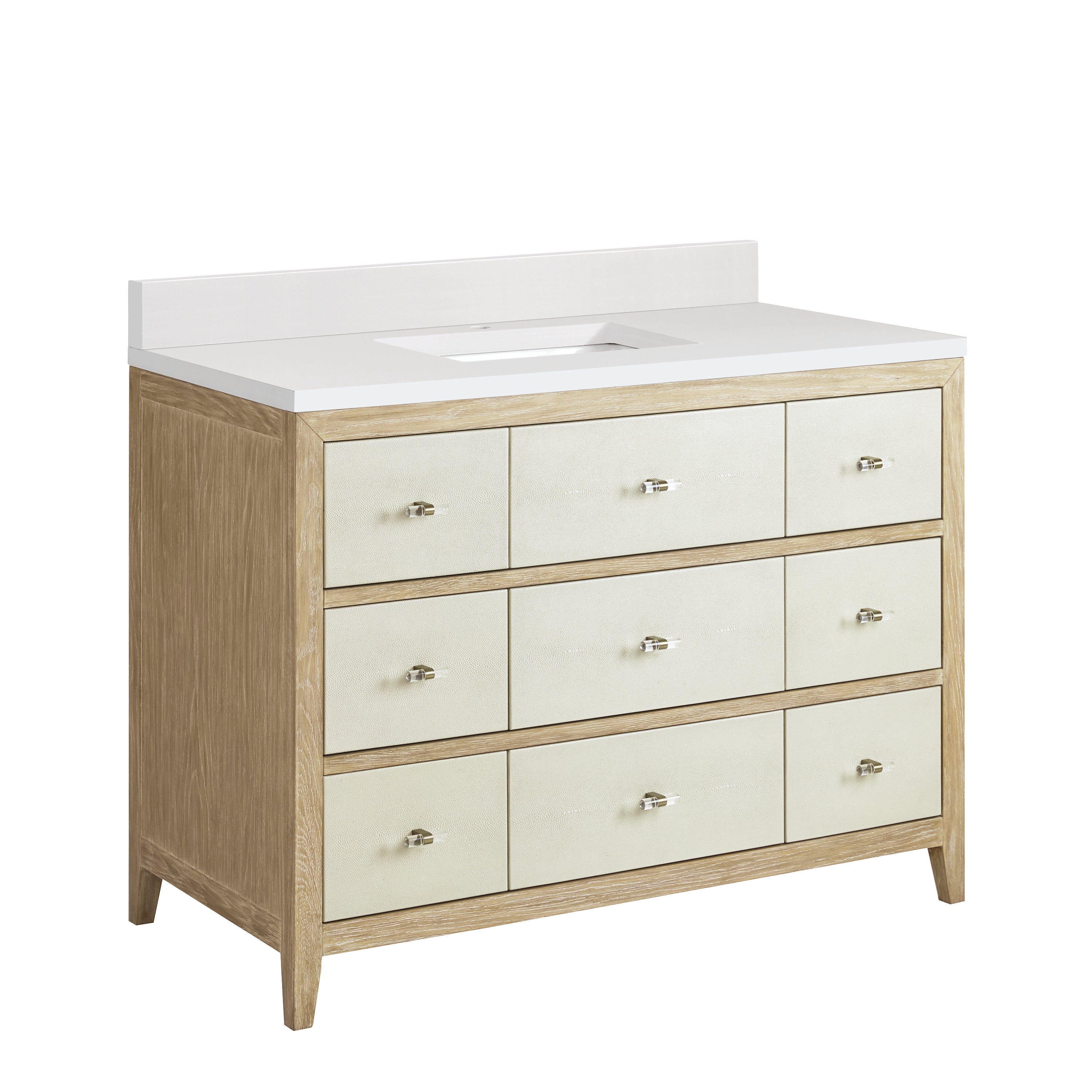 James Martin Celeste 48" Single Vanity in Sunwashed Oak with 3cm Countertop